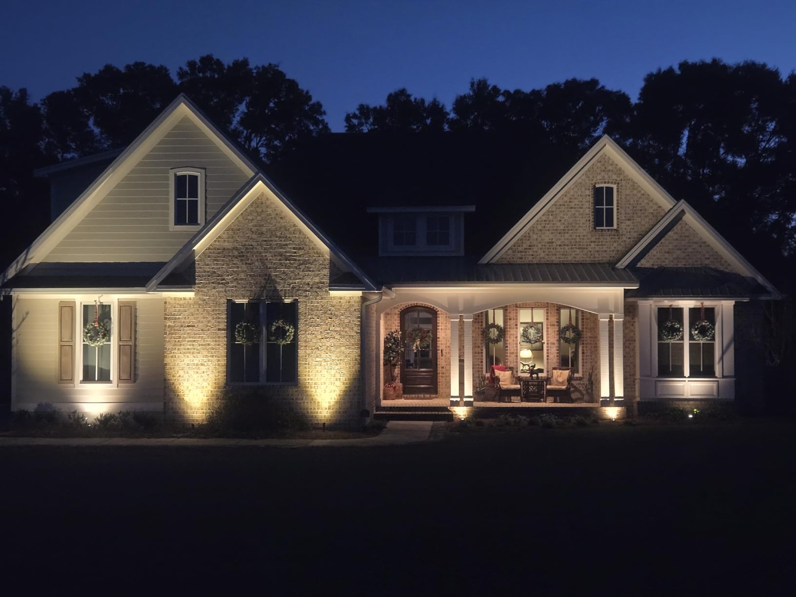 Gardencoin Low Voltage Landscape LED Well Lights, 12V in Ground Lights Outdoor IP67 Waterproof, 4.3 inch Wired Landscape Up Lighting, Included Replaceable 5W 2700K MR16 Bulb Dimmable, 6 Pack customer photo 2