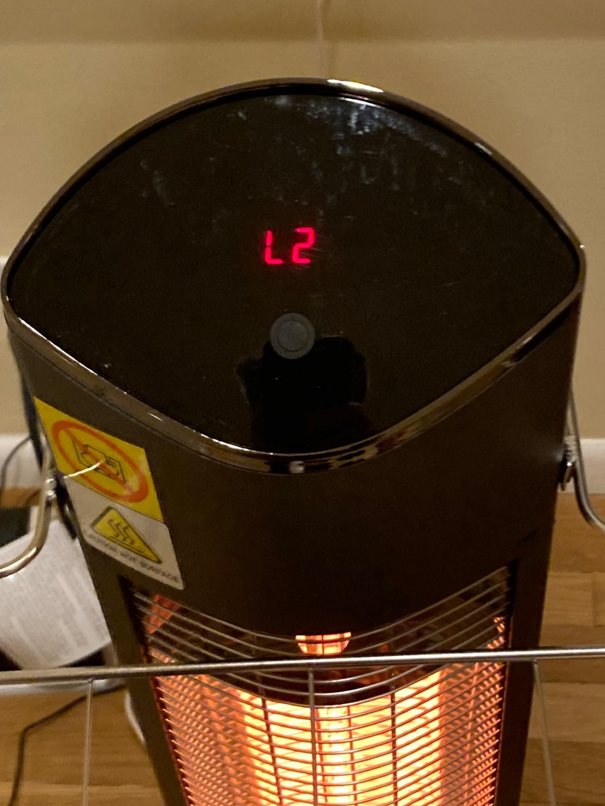 EAST OAK Electric Patio Heater | 1500W Wall Mounted Infrared Heater for Outdoor, Garage, Backyard, Restaurant | 24H Timer, IP65 Waterproof | 3 Heat Levels & Overheating Protection | Black customer photo 1