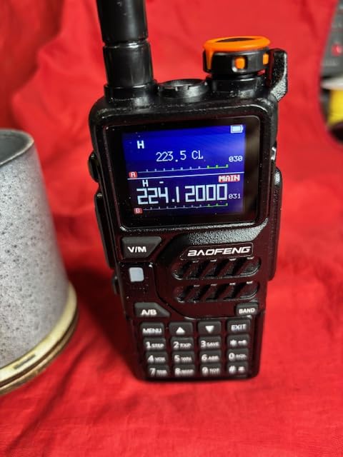 BAOFENG K5PLUS Tri-Band Ham Radio Long Range, UHF VHF 1.25M Handheld 10W Tri-Power Two Way Radio with Airband, NOAA, 2500mAh Battery, Speaker Mic, 999CH, Frequency Copy, Scramble (1 Pack) customer photo 2