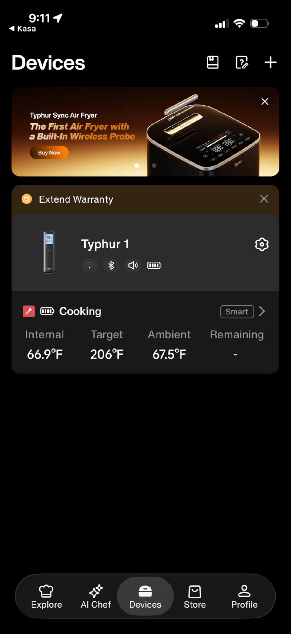 Typhur Sync Gold Wireless Meat Thermometer, Enhanced 10X Sub-1G Signal and Stability, WiFi Unlimited Range, 6 Sensors, Bluetooth Meat Thermometer for BBQ, Oven, Smoker, Grill, Air Fryer, Gen2 customer photo 2