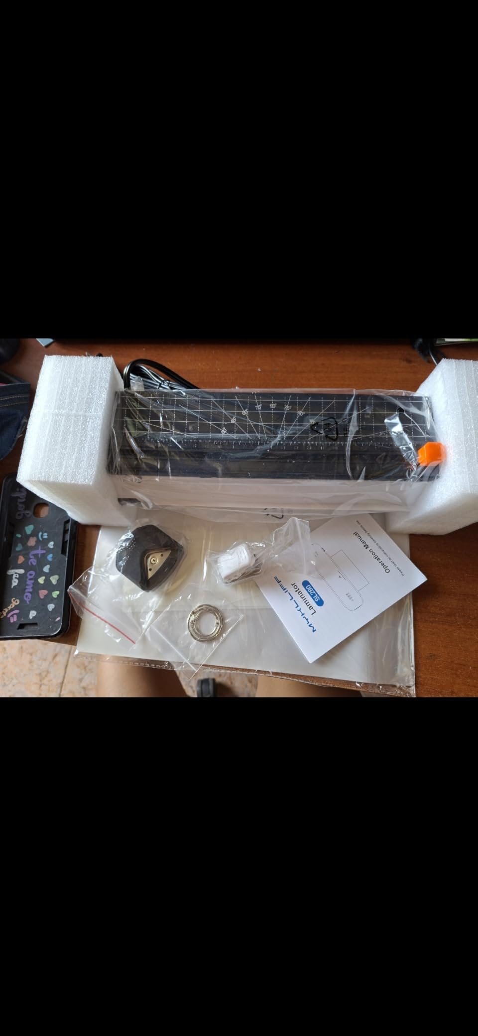 MYKLLIFF 9-Inch Portable Thermal Laminator with Hot & Cold Modes, White customer photo 2