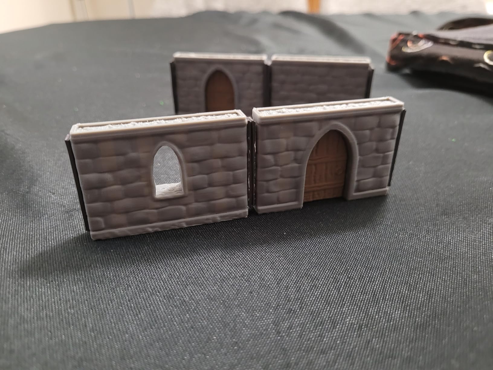 Dungeon Walls Modular DND Terrain Set - 48 Piece Tabletop Role-Playing Scenery - 28mm Scale customer photo 1