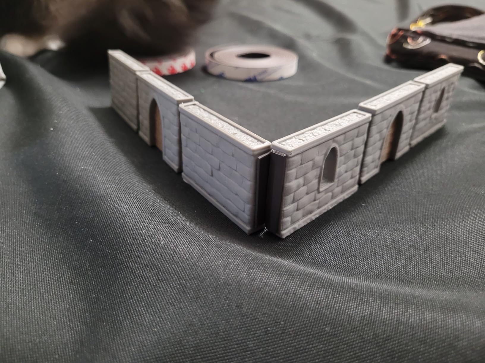 Dungeon Walls Modular DND Terrain Set - 48 Piece Tabletop Role-Playing Scenery - 28mm Scale customer photo 2