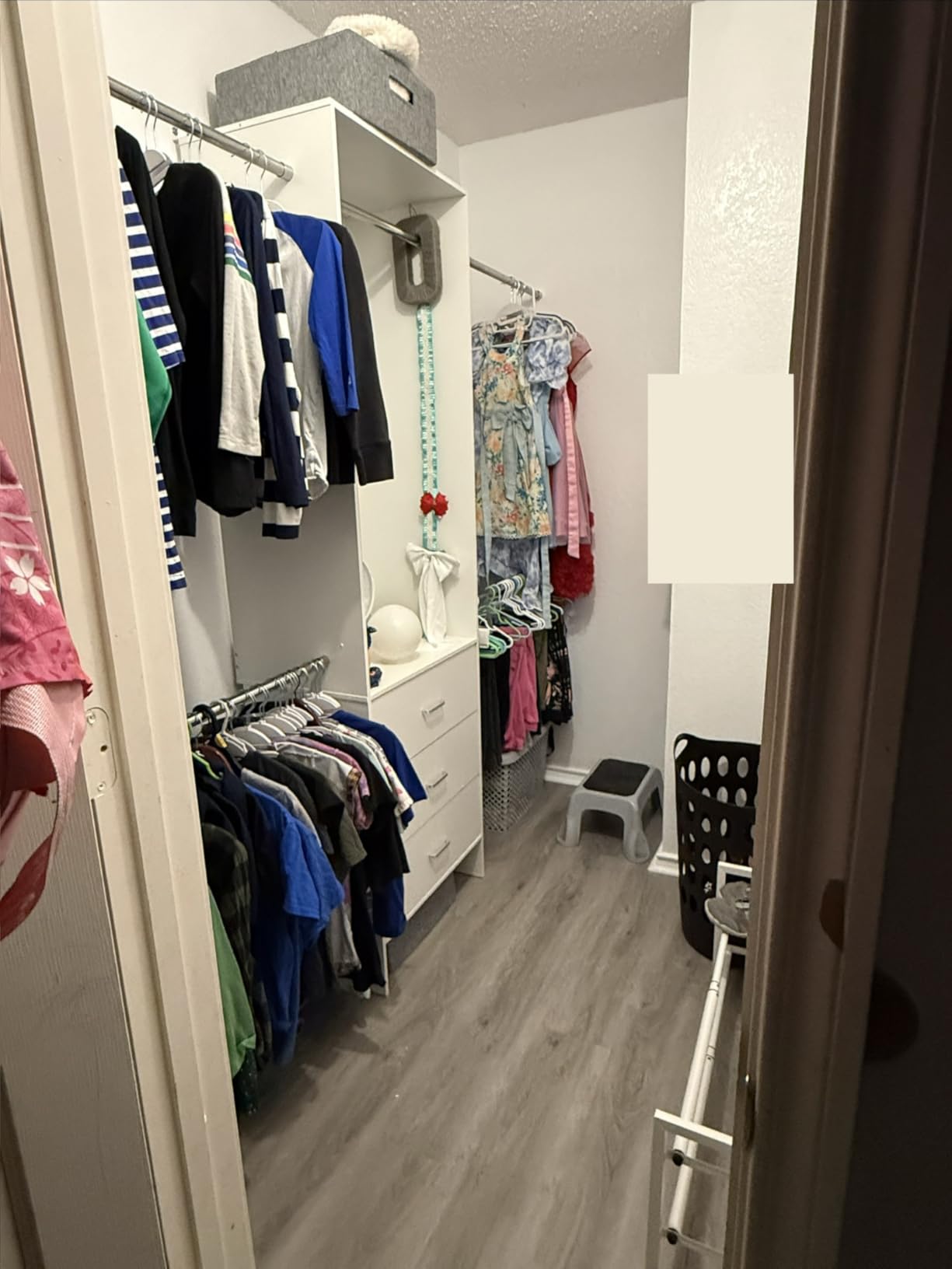 Aheaplus Closet System, Closet Organizer with 3 Wooden Drawers, Walk-in Closet Wardrobe Clothes Rack with 4 Hanging Rods customer photo 1