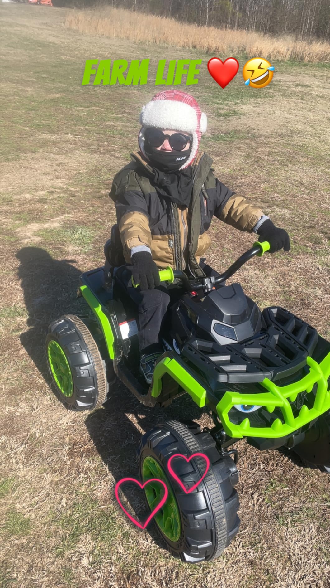 Shark Kids ATV 4 Wheeler, 24V 4WD Electric ATV Ride On Toy for Big Kids, 4X200W Motor, 5.6Mph Max Speed - Blue customer photo 2