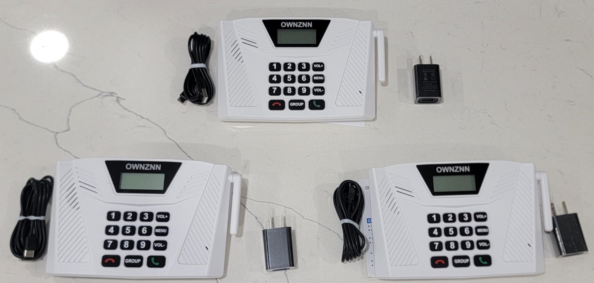 Intercoms Wireless for Home Upgraded, Hands Free Intercom 5300ft, Real-Time Two Way Intercoms for Home with Group Call, Full Duplex Wireless Intercom System for Business Office(4 Pack) customer photo 2