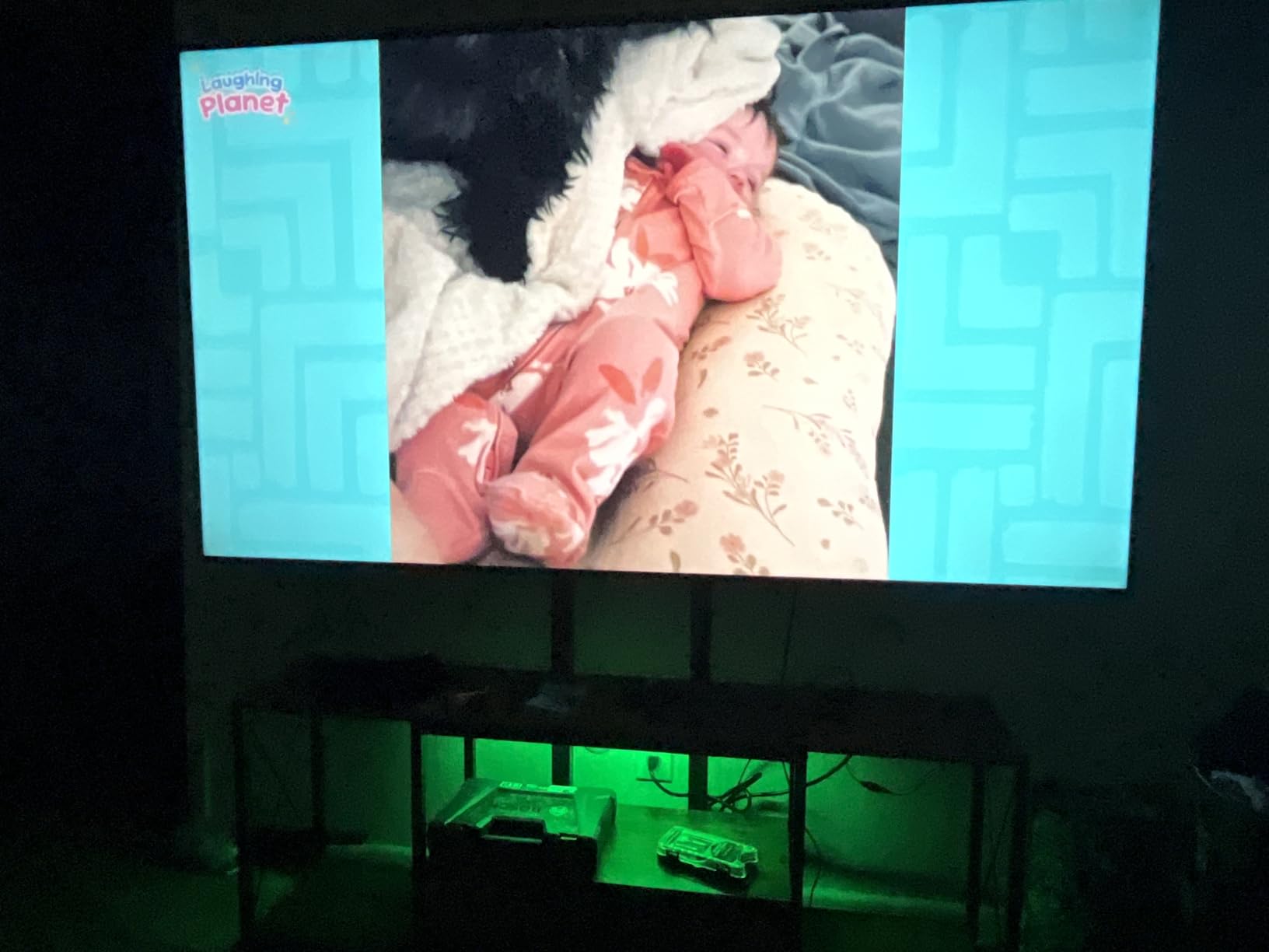 GYIIYUO LED TV Stand with Mount and Power Outlet & Fabric Drawers for 32-85 Inches TV - Entertainment Center and Corner Tv Stand for Living Room, Bedroom- 47