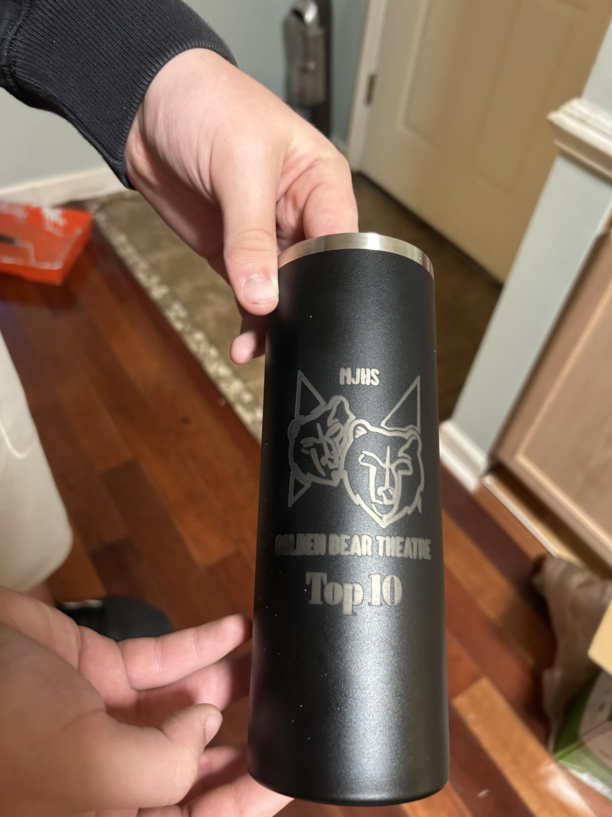 YOUKE OLA 16 Pack Stainless Steel Skinny Tumblers Bulk Straight Double Wall Powder Coated Insulated Tumbler with Lid and Straw for Laser Engrave, DIY Gift, 20oz Black customer photo 1