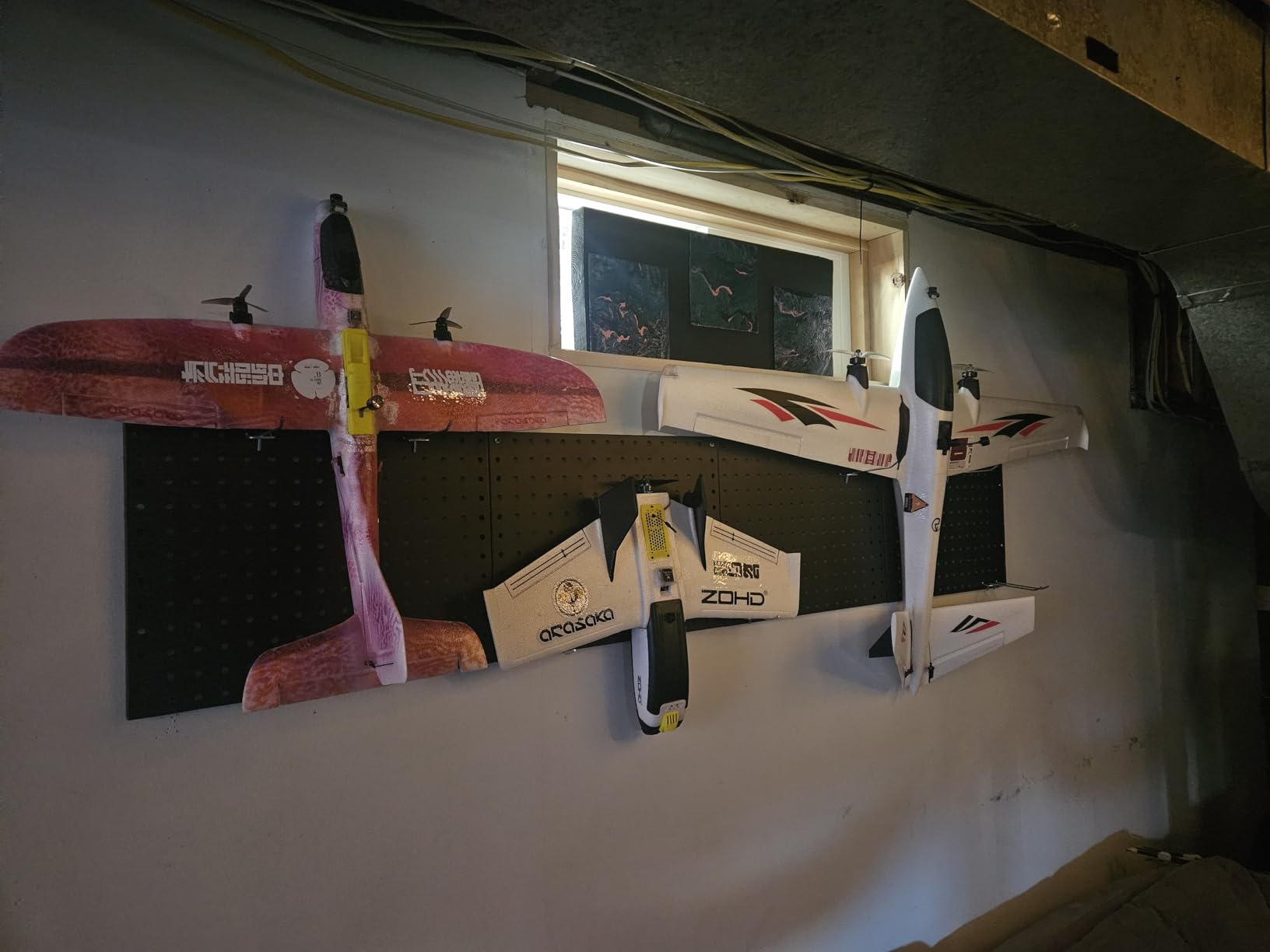 Peg Board, 4 Pack Metal Pegboard Panels with 50 Hooks, Black Pegboards Wall Organizer, Heavy Duty Peg Board for Walls Home, Garage Tool Storage, Office Organization, Craft Room, Kitchen customer photo 1