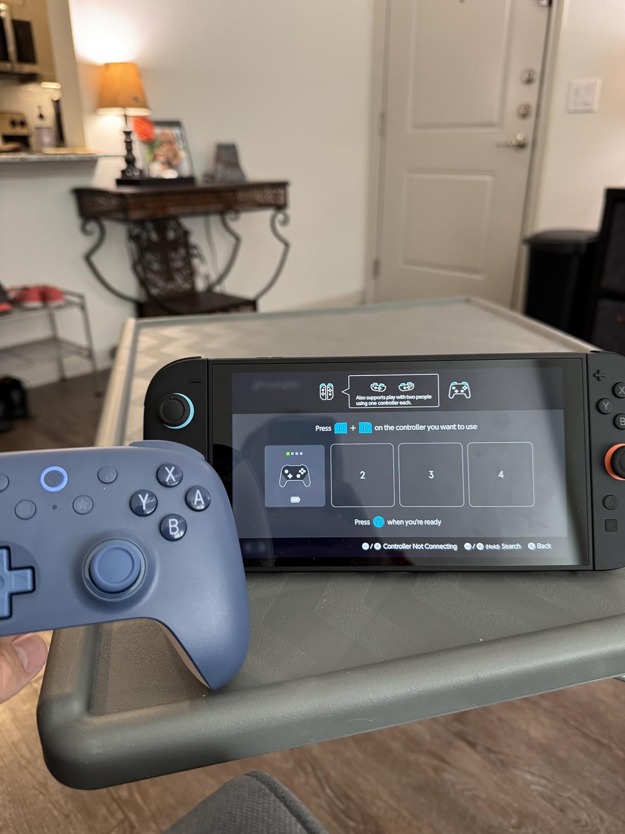 8Bitdo Ultimate 2C Bluetooth Controller (Hall Effect Joystick Update) - for Switch/Switch 2, with Remappable L4/R4 Bumpers, 6-axis Motion Control, Rumble Vibration and Turbo Function (Dark Blue) customer photo 2