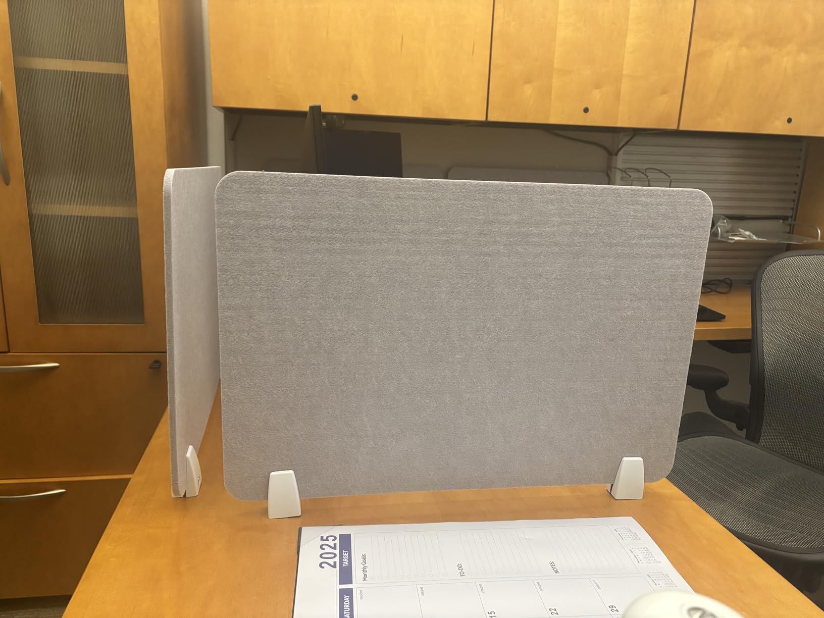 4 Pack Acoustic Desk Panel Privacy Desk Dividers 16x24 Inch Noise Reducing Desk Privacy Panel with Metal Clip for Student Offices School customer photo 2