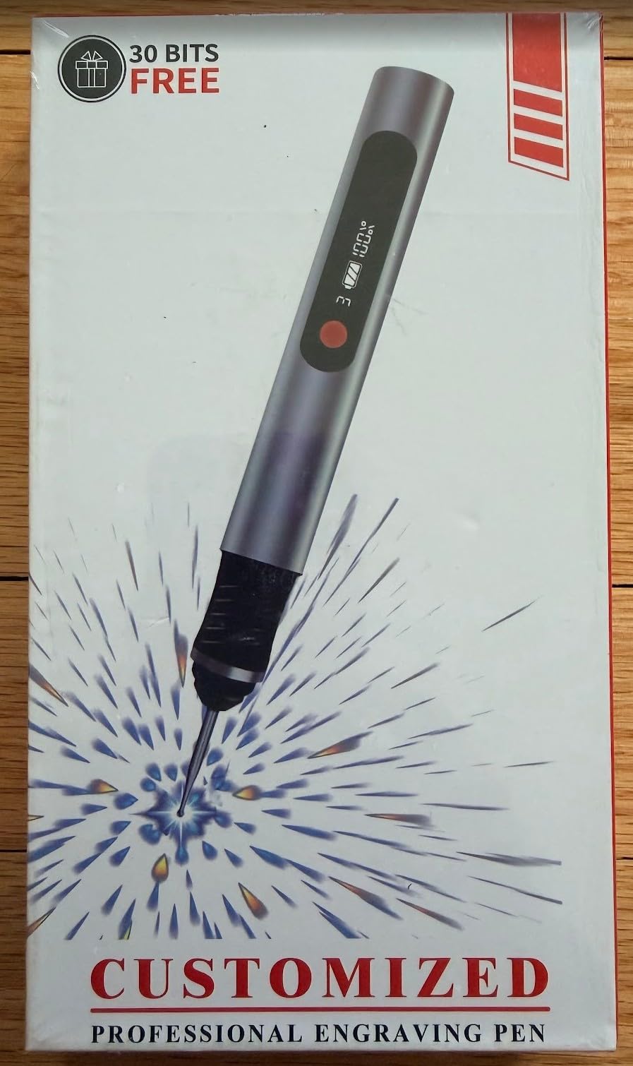 Engraving Pen, Ultimate Cordless Engraving Pen for Artists & DIYers - Engrave 60+ Surfaces - Beginner Friendly- 30 Bits & Mastery Guide (Grey) customer photo 1