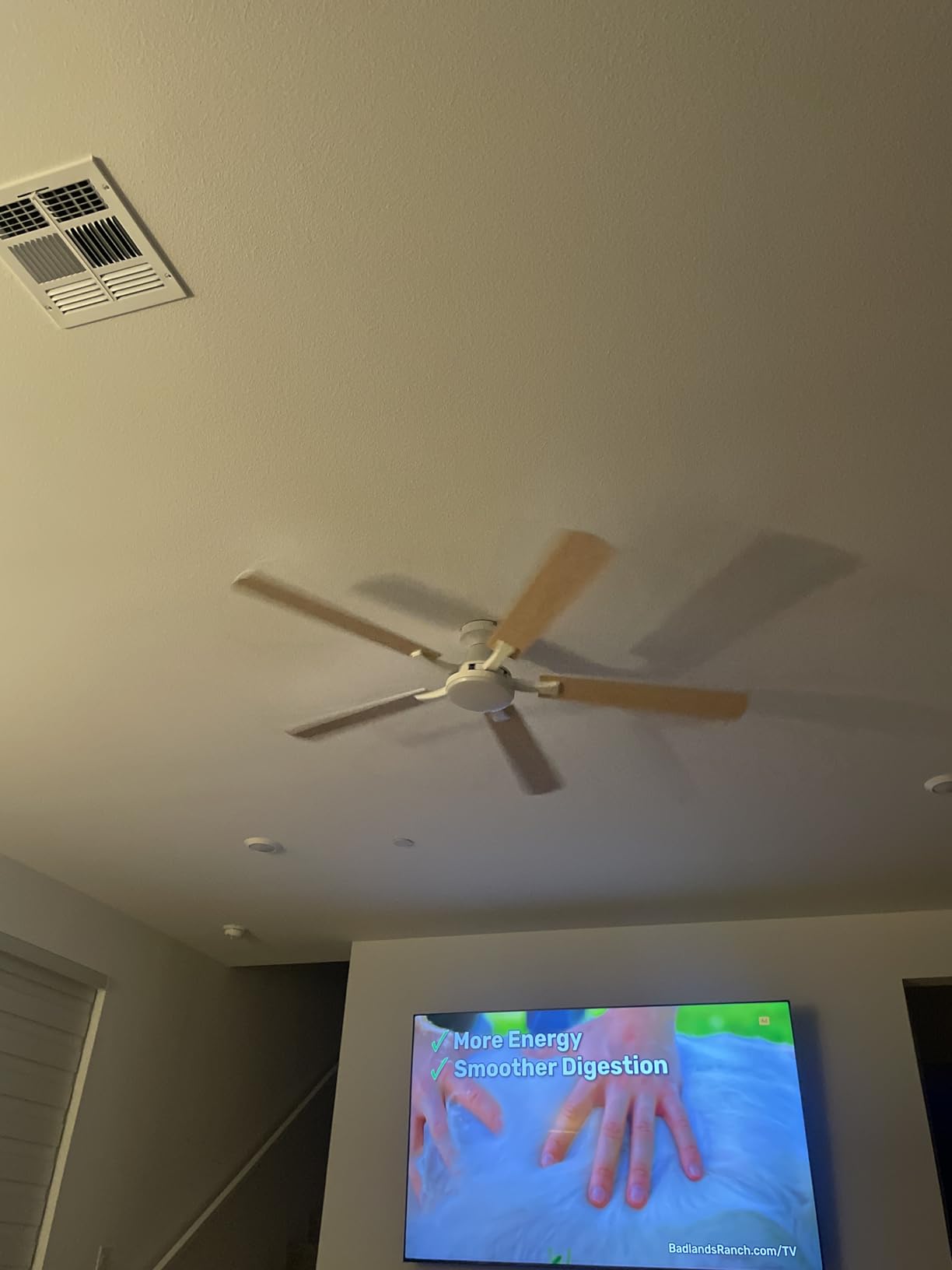 ZMISHIBO 52 Inch Ceiling Fan with Light, App&Remote Control, Flush Mount Low Profile, Dimmable 20W LED Light, Quiet Reversible Motor for Bedroom, Living Room, Apartment, Black customer photo 1