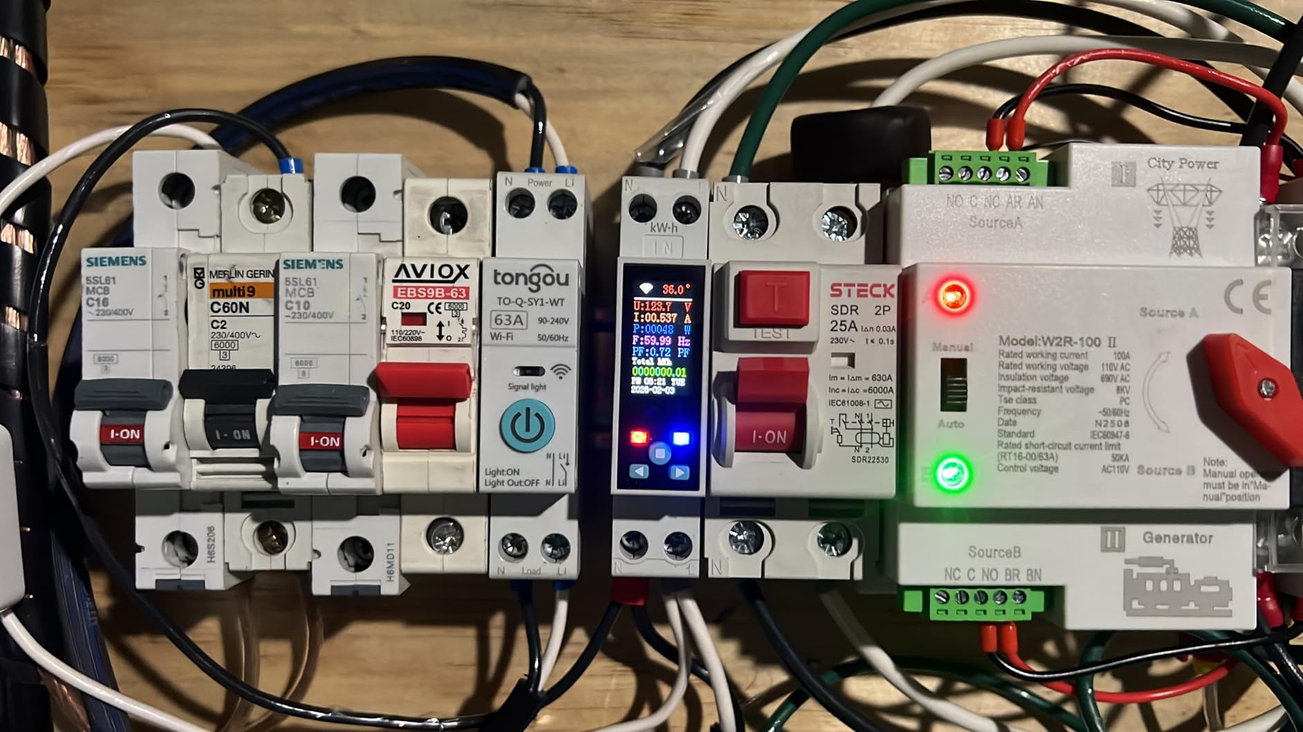 Smart Wifi Switch, 1P+N AC90-240V 1-50A, Smart Life/Tuya APP Remote Control, with Power Monitoring, LCD Display, Recloser Function, FCC Certified customer photo 1