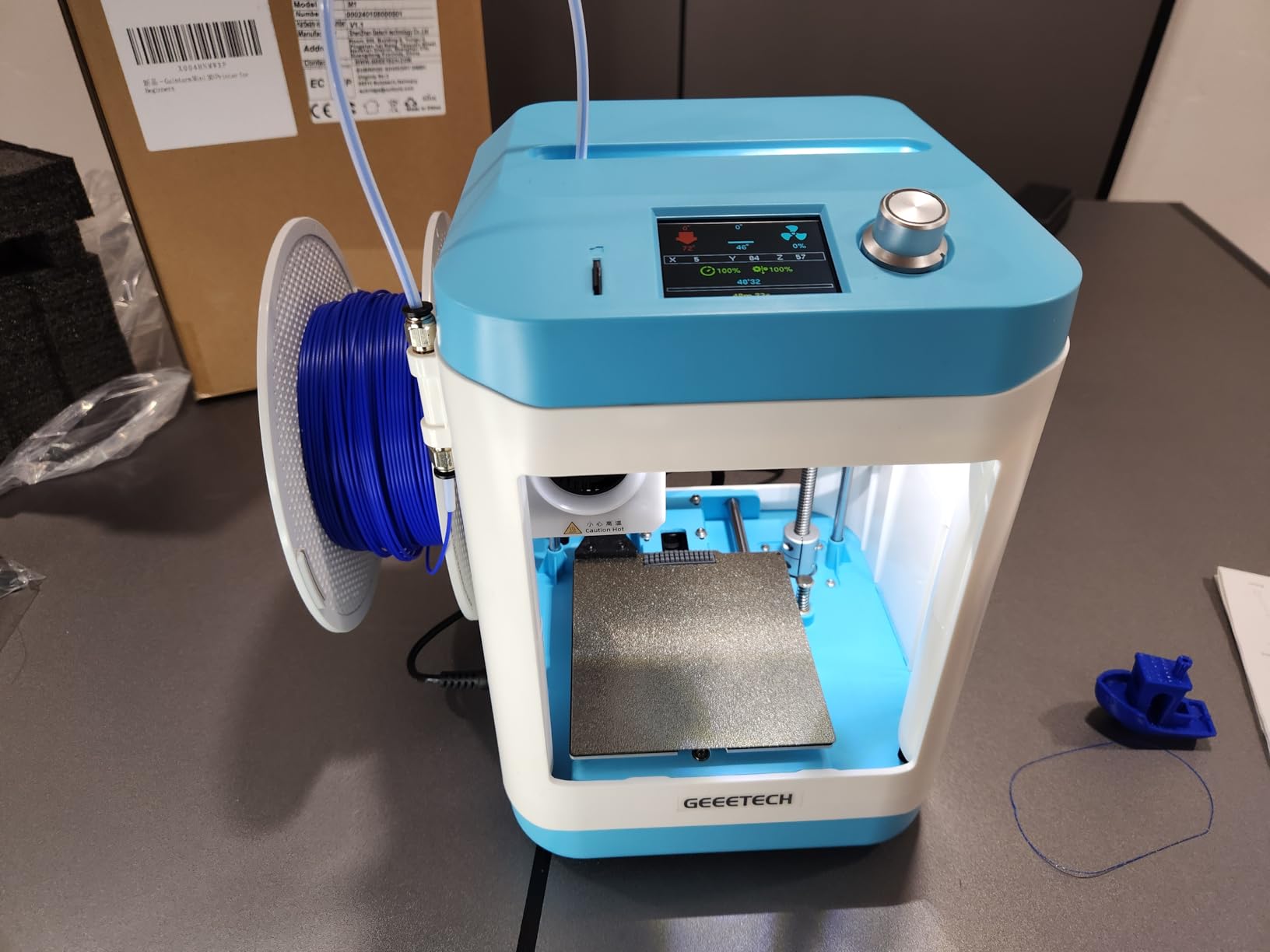 3D Printer for Kids and Beginners,Geeetech Mini 3D Printers with Auto Leveling,High Speed and Fully Open Source,Fully Assembled Direct Drive Extruder,for Home and School,Print Area 3.94×4.33×3.94 in customer photo 2