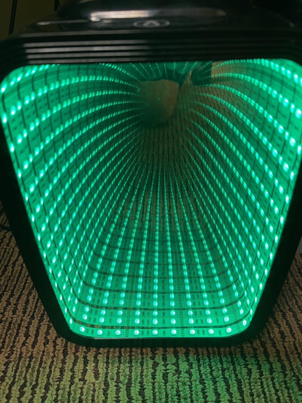 Mini Fridge, 4 Liter/6 Cans Small Refrigerator With Dimmable LED Light, AC/DC Portable Mini Cooler and Warmer, Gaming Small Fridge for Bedroom, Office, Gaming Room and Car (White) customer photo 1