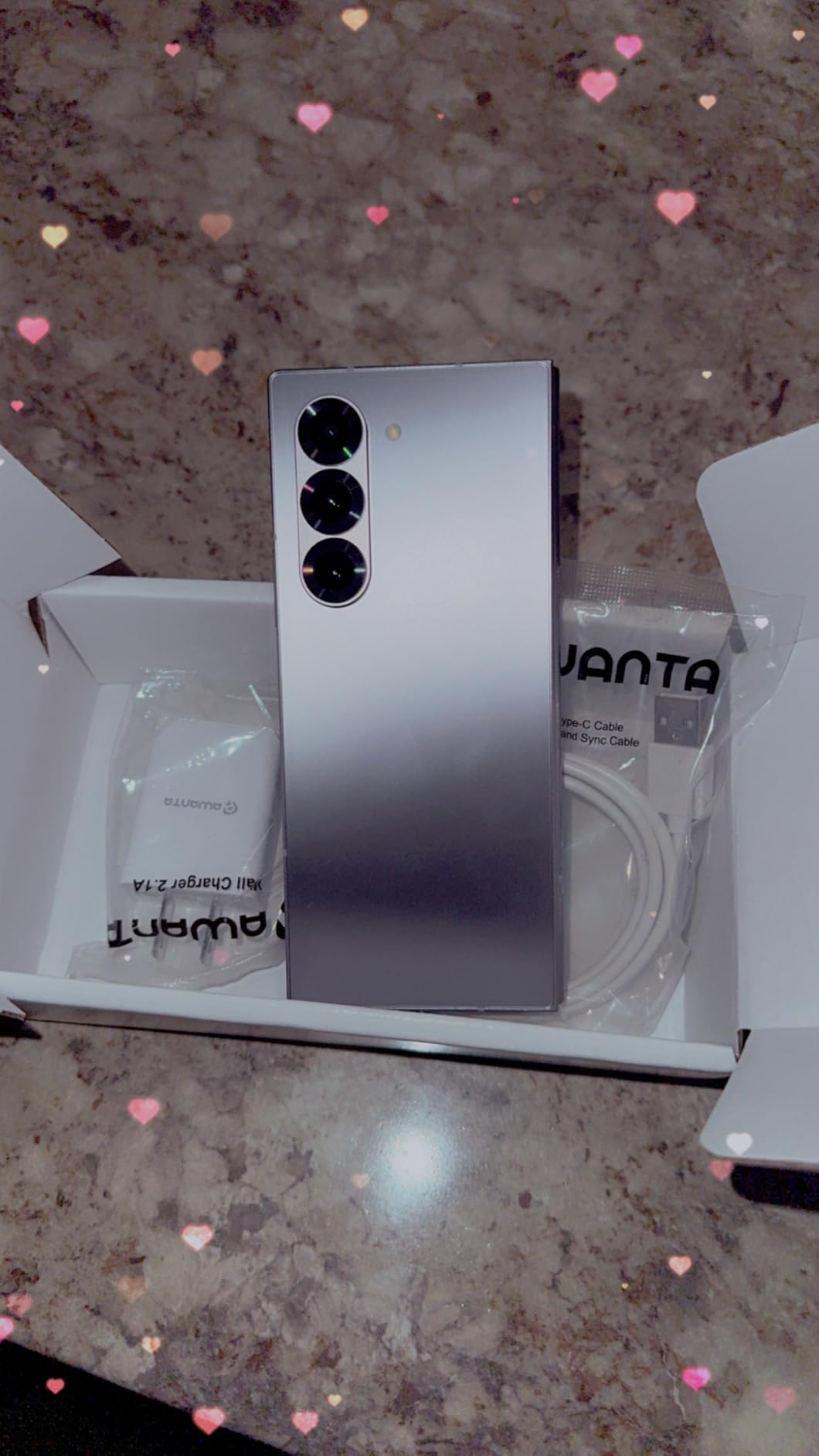 Samsung Galaxy Z Fold 6 AI Cell Phone, 256GB Unlocked Silver Shadow (Renewed) customer photo 1