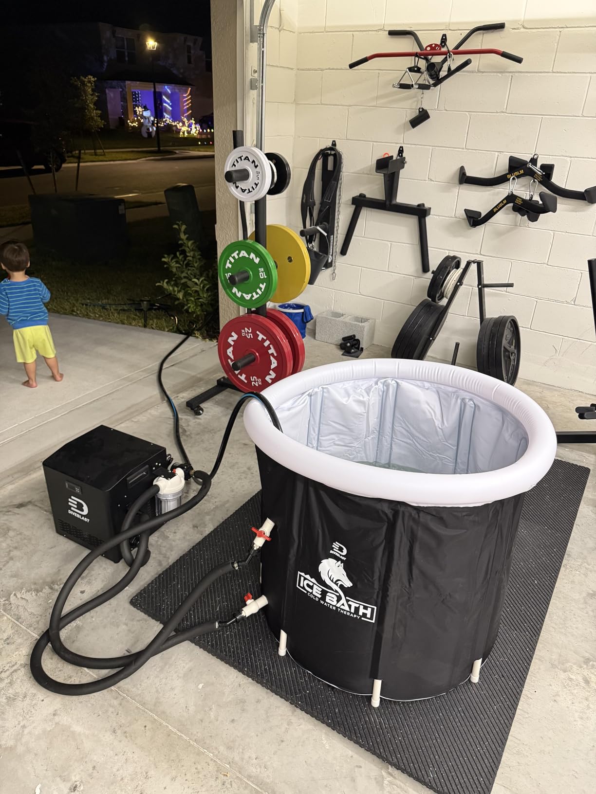 Cold Plunge Tub With Water Chiller, Pump and Filter - Low Consumption 2/3 HP Cold Plunge Chiller - Cools Water Down to 39°F customer photo 2