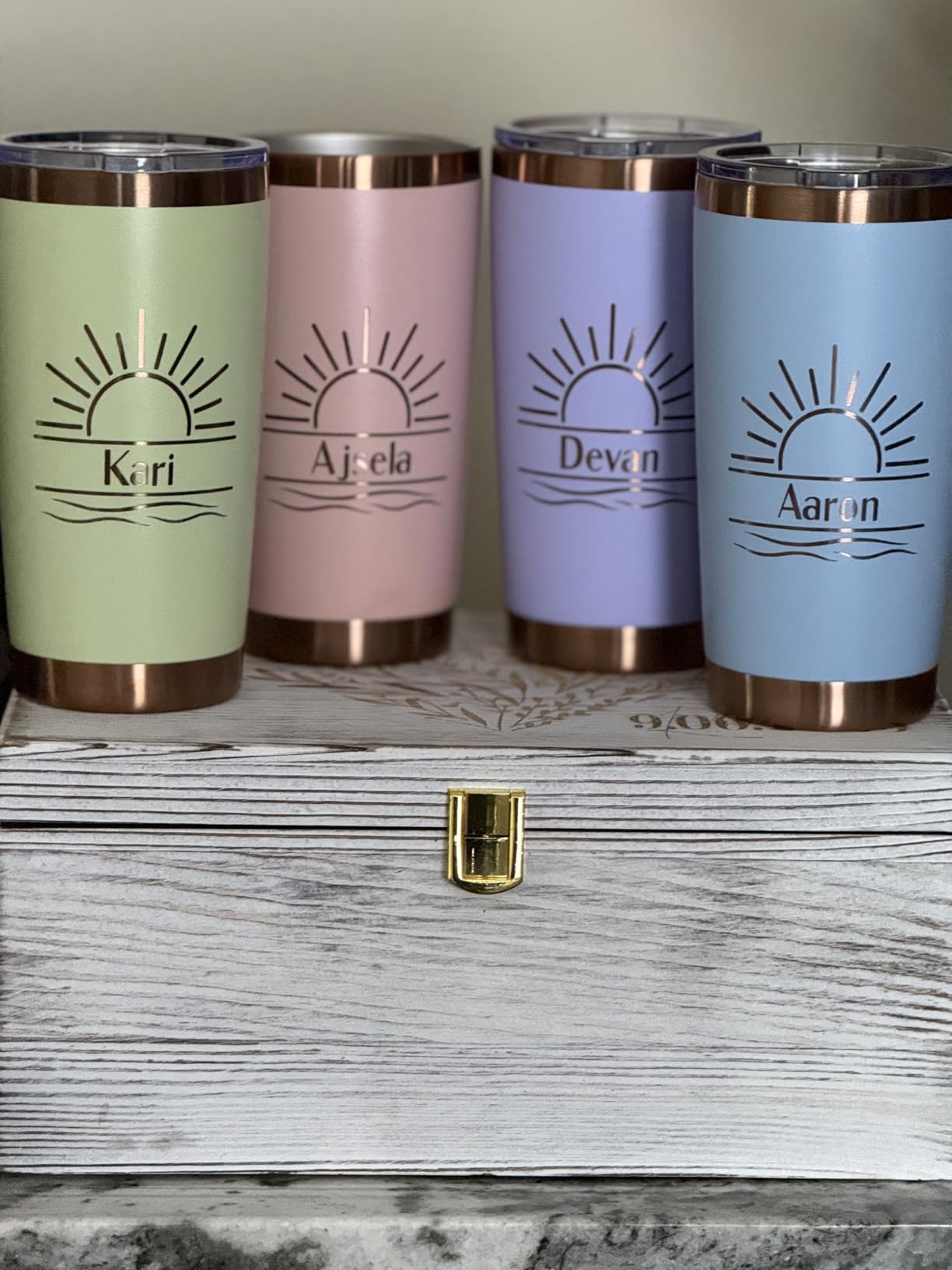 20 oz Tumbler Bulk 4 Pack Stainless Steel Tumbler with Lid and Straw, Double Wall Vacuum Insulated Travel Coffee Mug for Laser Engrave, Powder Coated Cup for Hot and Cold Drinks (Black,4 pack) customer photo 2