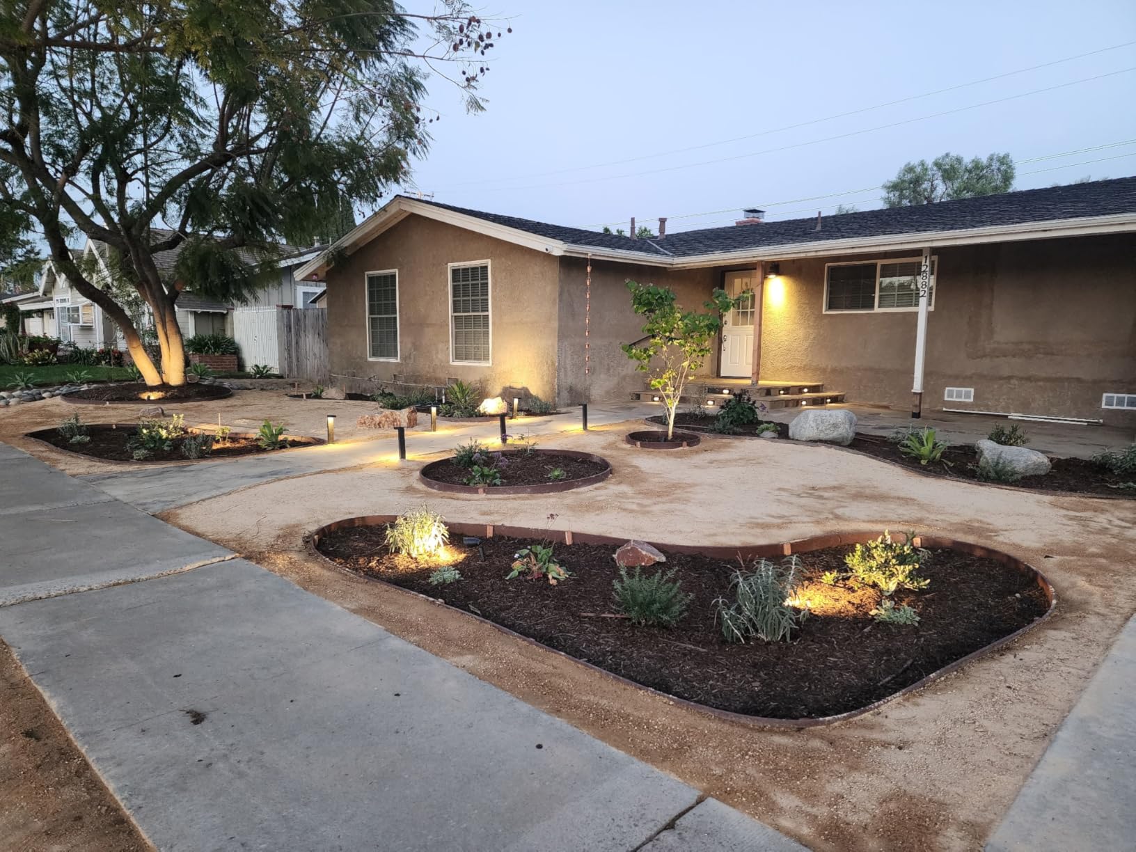 LUTEC 12V Low Voltage Landscape Lighting, Die-cast Aluminum Spot Lights with Connectors, IP65 Waterproof Outdoor Landscape Spotlights, 5W 550LM Warm White 3000K for Tree Garden Yard Pathway, 4 Pack customer photo 1