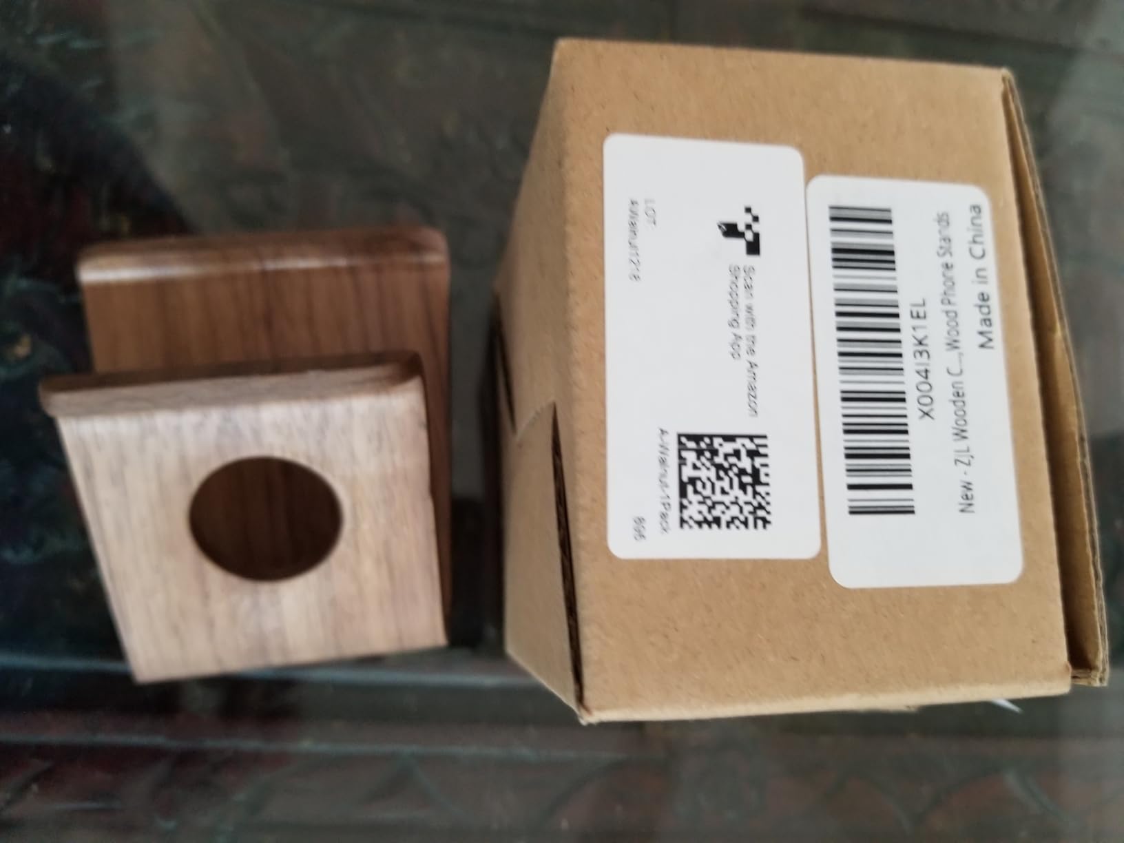 Cell Phone Stand for Desk - Portable Wood Phone Holder for Bed Compatible with iPhone 16 15 14 13 Pro Max customer photo 2