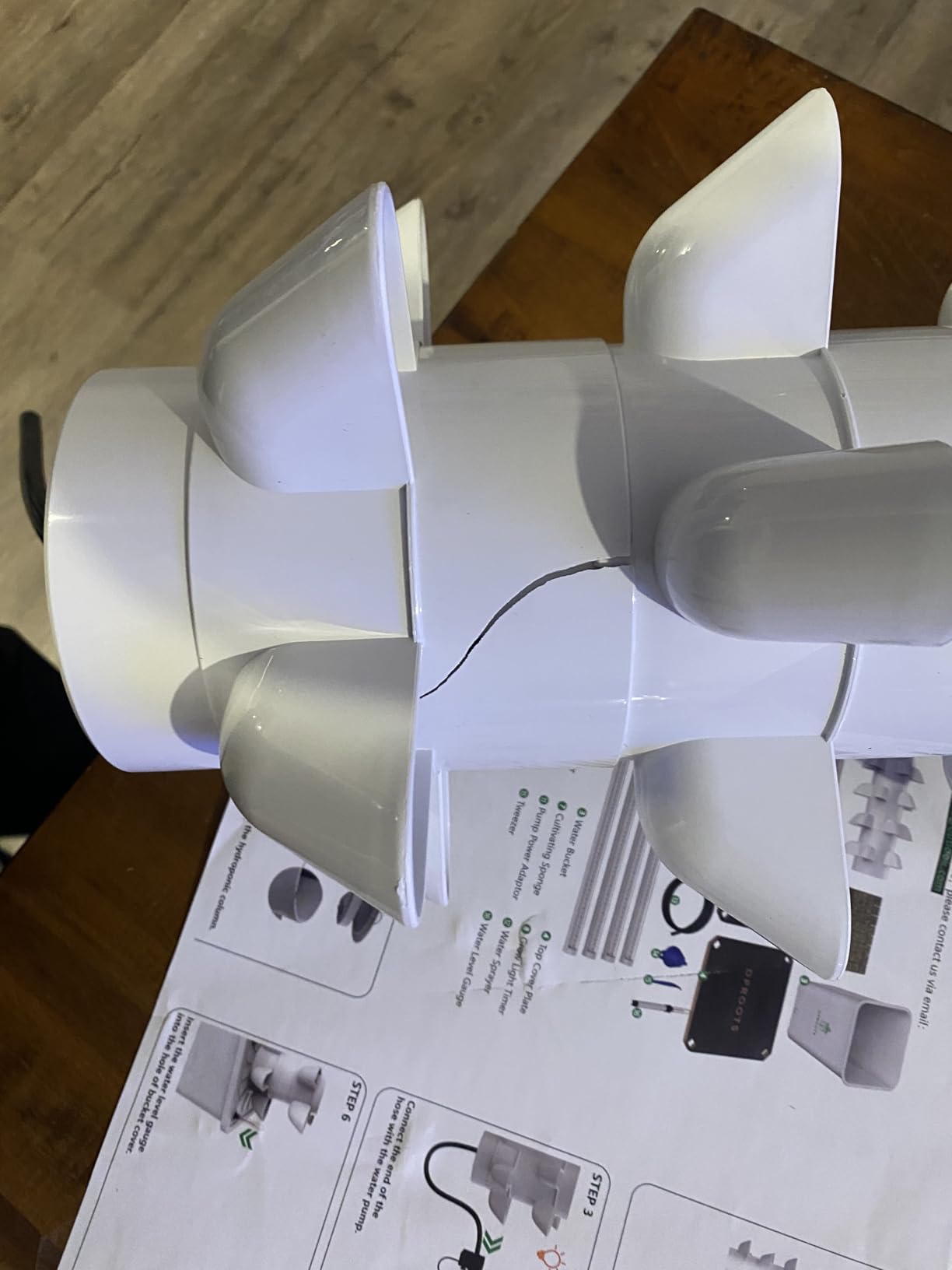 Hydroponic Tower Growing System Kits, 30 Pods Vertical Indoor Garden, 360 Full-Spectrum Lights, Automatic Water Circulation customer photo 2