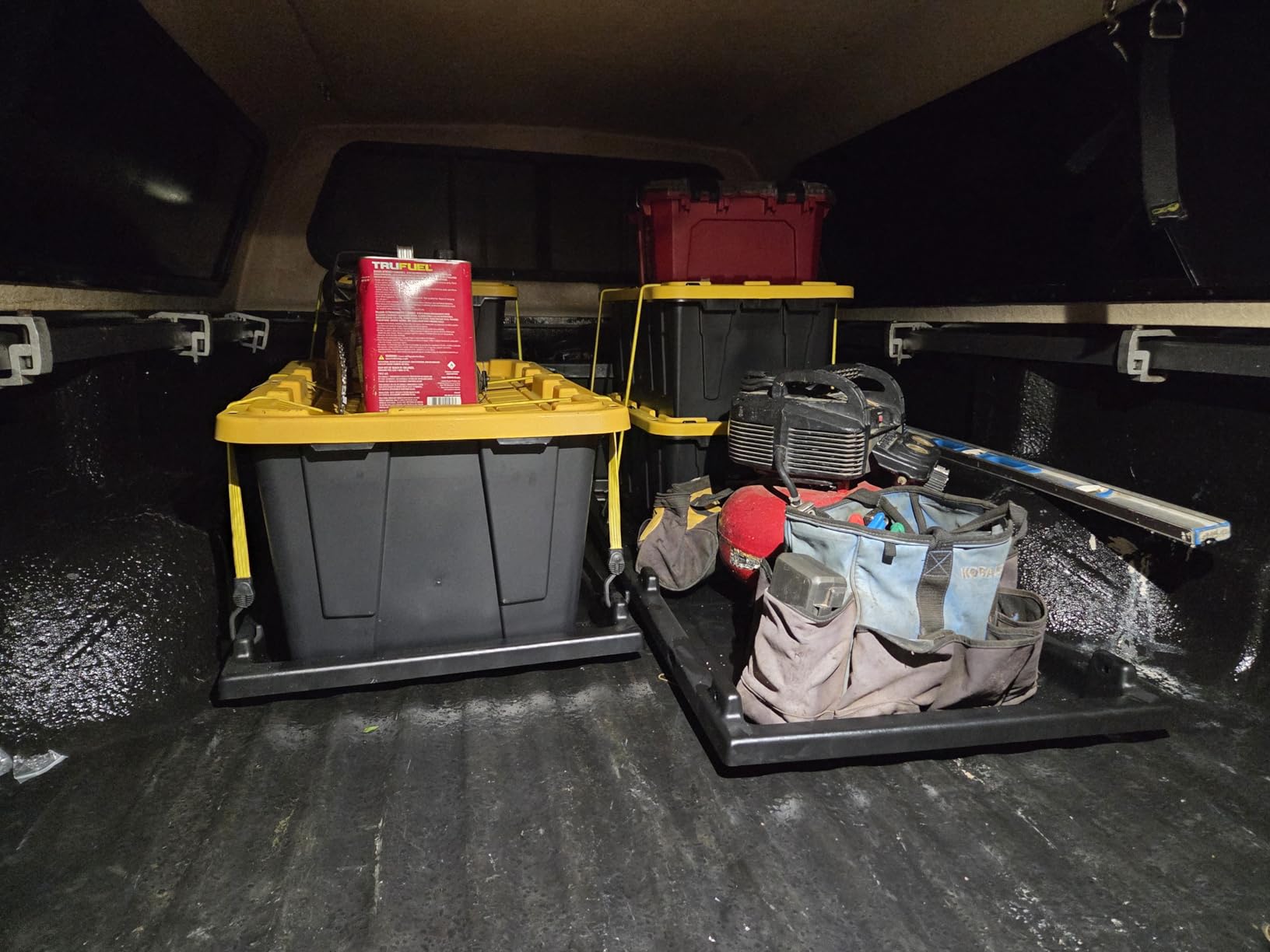 Rough Country Slide-Out Truck Bed Cargo Tray - Long Bed Organizer for 5ft 7in plus Beds, Heavy-Duty Polyethylene, UV-Protected, Easy Tailgate Access customer photo 2