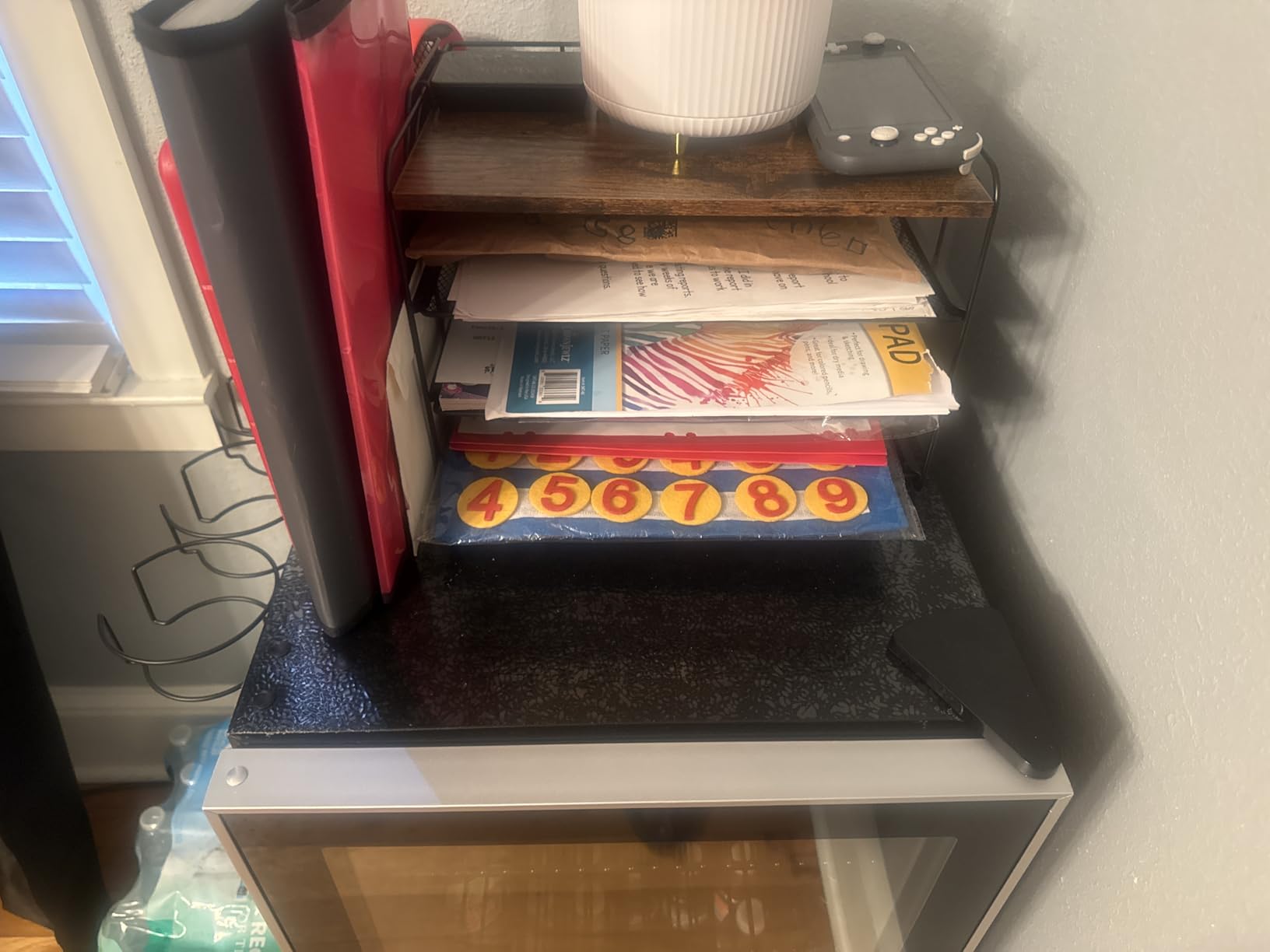 gianotter 4-Tier Paper Organizer With Magazine Holder, Desk Organizers and Accessories (Gold) customer photo 1