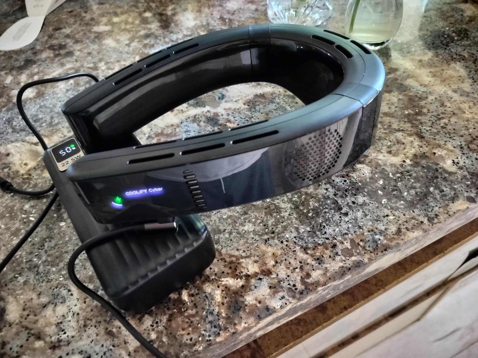 TORRAS COOLiFY Cyber AI Neck Air Conditioner, Ultimate Immersive Cooling Portable Neck Fan【No.1 Coolest & Max Cooling Area】 Neck Cooler Neck Fans that Blow Cold Air Rechargeable customer photo 1