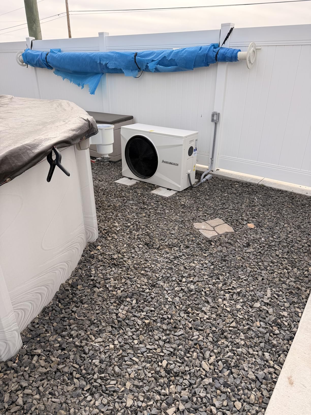 AQUASTRONG Inverter Swimming Pool Heat Pump, Pool Heater for Above Ground and Inground Pool Heating Smart WiFi Control and Cooling Pool Heater Pools Up to, 21000 Gallons customer photo 2