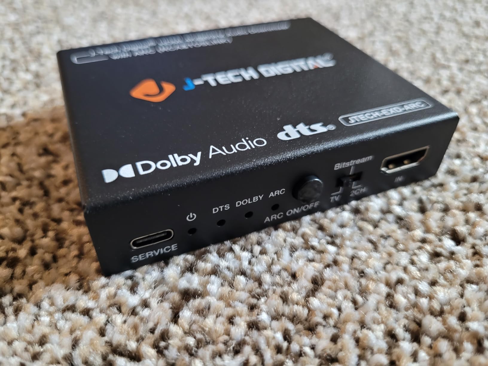 J-Tech Digital HDMI Audio Extractor 4K 60Hz & ARC Support, HDMI to RCA Optical Compatible with Dolby Digital DTS Stereo for Laptop Blu-Ray Gaming Consoles (JTECH-AE4KA) customer photo 1