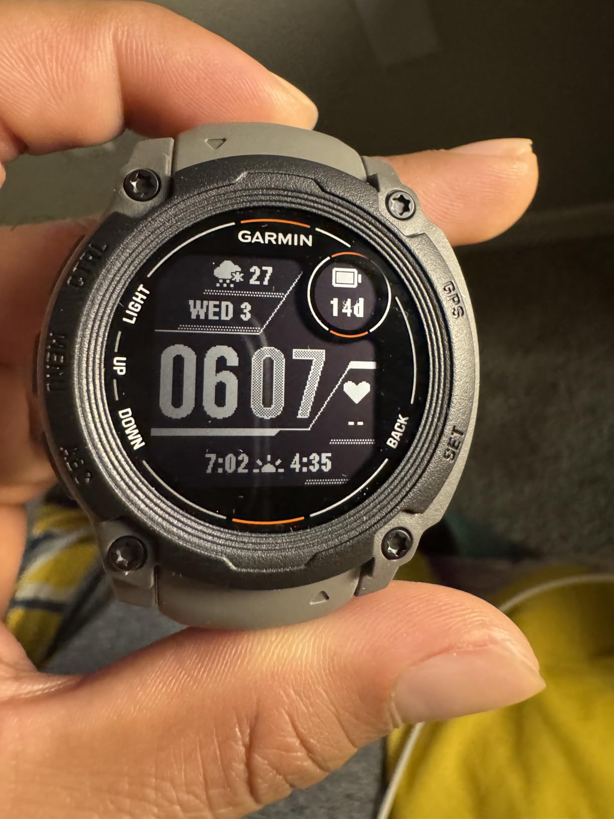 Garmin Instinct E 40mm, Rugged Outdoor GPS Smartwatch, 24/7 Health Monitoring, Wrist-Based Heart Rate, Up to 16 Days of Battery Life, Charcoal customer photo 2