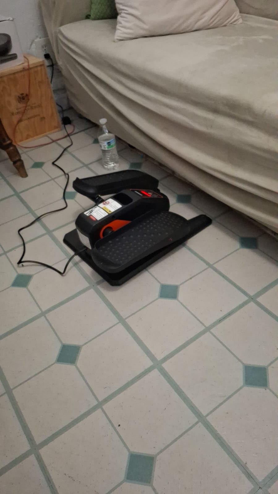 Under Desk Elliptical Machine, Electric Elliptical as Seen on TV for Seniors Adults with 15 Adjustable Speed, Quiet & Portable Electric Seated Pedal Exerciser with Remote Control & 5 Auto Mode customer photo 2