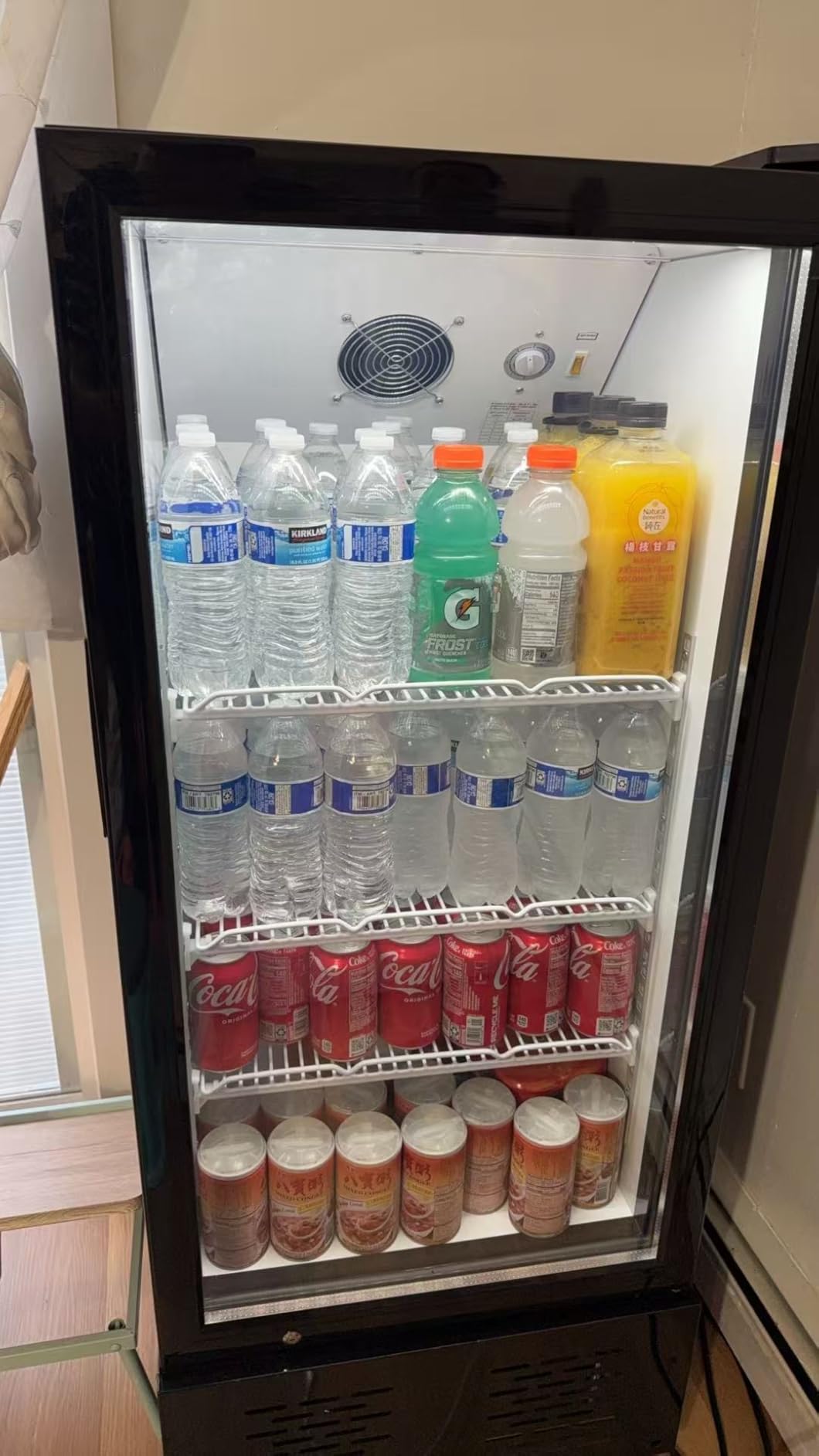 Glass Door Refrigerator Commercial Beverage Refrigerators with LED Light, 11 Cu.ft and 5 Shelves, Display Refrigerator for Cafe Restaurant Store Bar customer photo 2