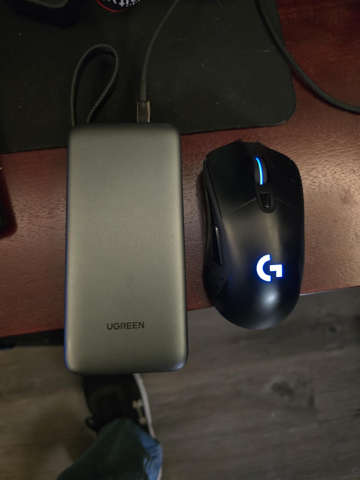 UGREEN Nexode Power Bank 20000mAh 45W with Built-in Cable, Fast Charging Portable Charger for iPhone 17 Pro/Samsung S26 Ultra/iPad Pro, 3-Port External Battery Pack with Digital Display, Travel Ready customer photo 1