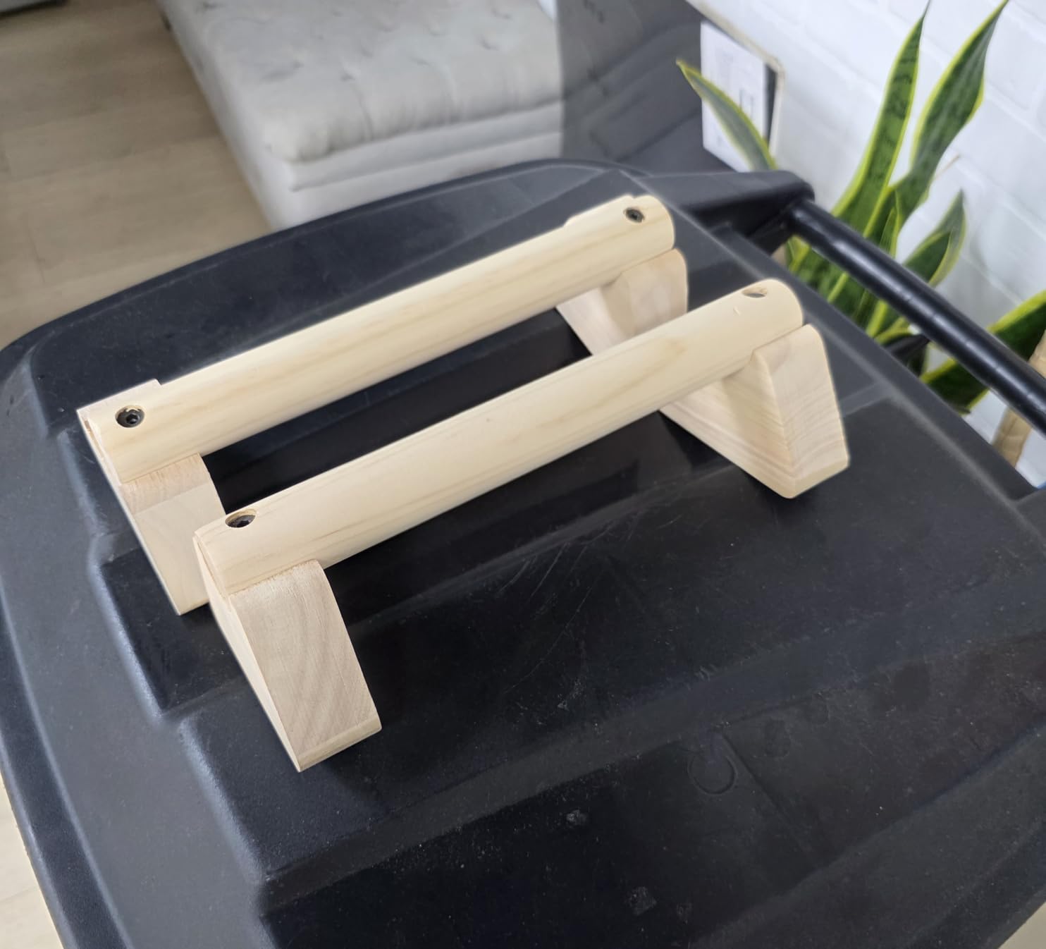 Parallettes Bars - Wooden Calisthenics Equipment for Handstand Training, Push Up Bars & Calisthenics Bar - Handstand Blocks and Pushup Handles for Men customer photo 2