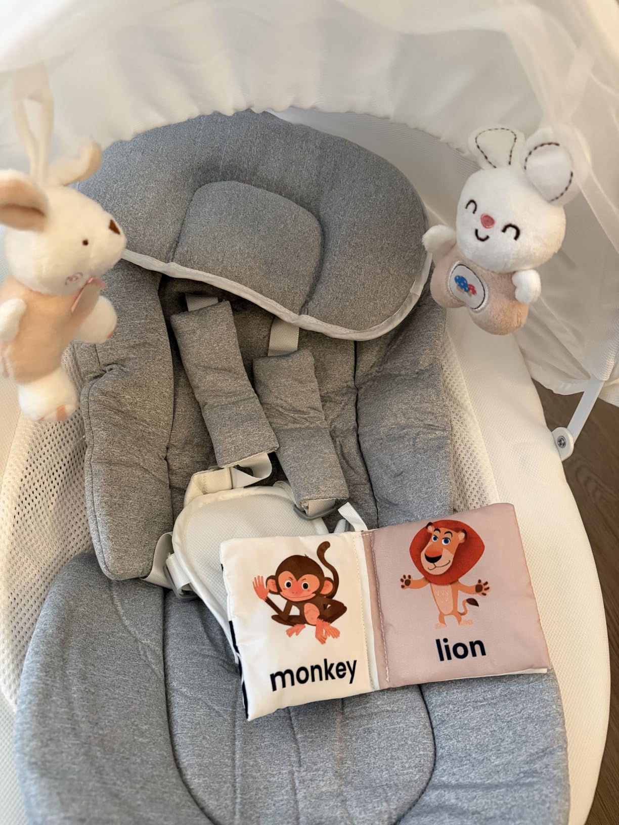 Baby Swing for Infants, Portable Electric Baby Swings with Bluetooth, 5 Swing Speed, 10 Lullabies, 5-Point Harness, Remote Control & Touch Panel - Infant Swing for Indoor & Outdoor Use, Pink customer photo 1