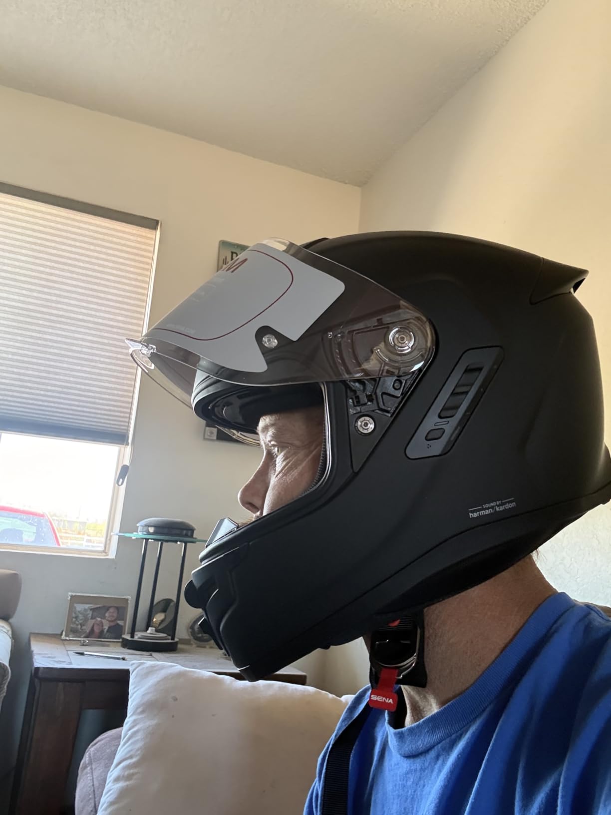 Sena Phantom and ANC Full Face Smart Motorcycle Helmet with Integrated Communications, LED Lighting, and 2nd Generation Sound by Harman Kardon customer photo 1