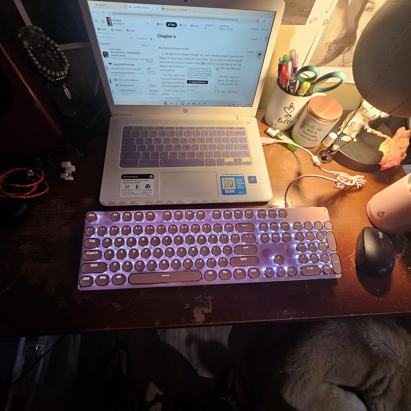 SEUNKWANG EWEADN TK100 Typewriter Keyboard Wired Mechanical Keyboard, 104 Keys Aesthetic Typewriter Keyboards with White Backlit, Anti-Ghosting, Blue Switch Wired Cute Keyboards-Black customer photo 1