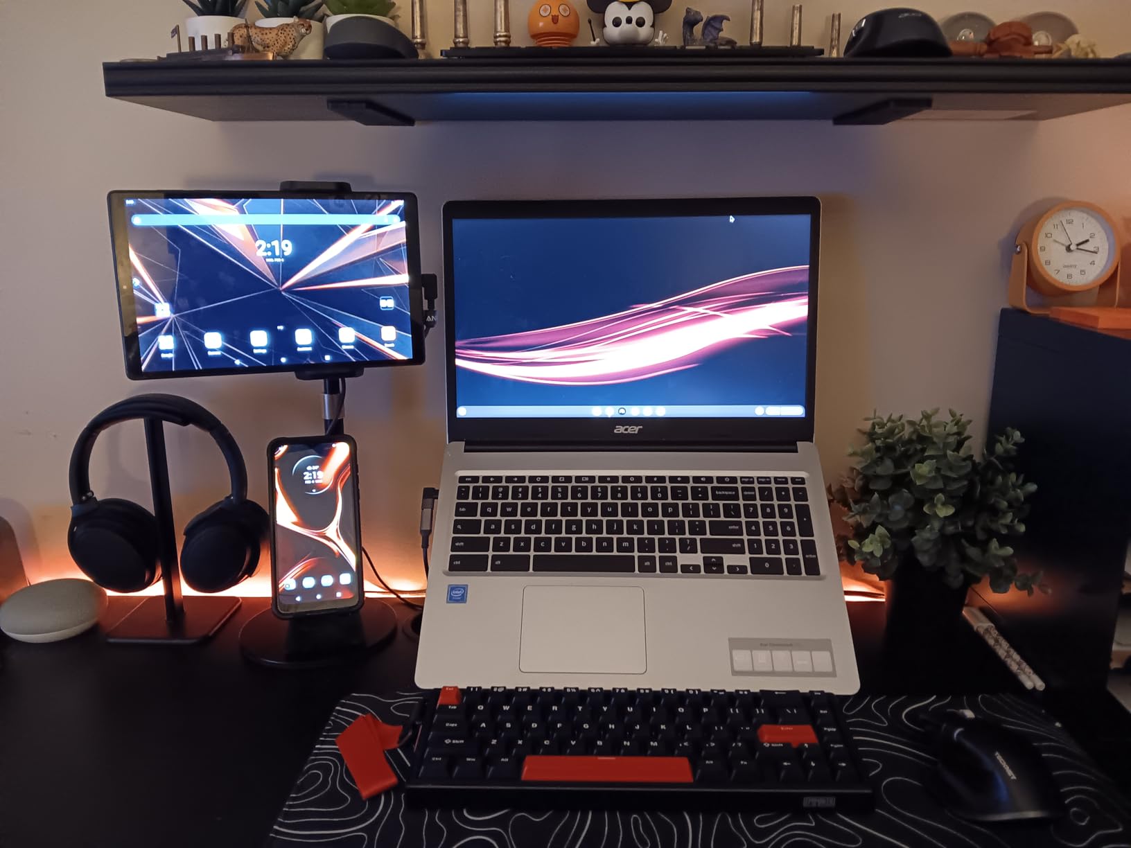 EPOMAKER HE68 Hall Effect Keyboard, 8000hz Polling, 0.01mm Adjustable Trigger, 0.125ms Latency, Creamy Gasket, Snap Key, SOCD, RGB, Wired Magnetic Gaming Keyboard for Mac/PC (White) customer photo 1