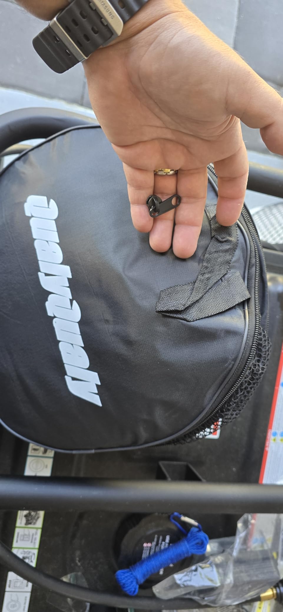 QualyQualy Floating Fish Basket 41/73 Gallons Extra Large for Live Caught, Fully Foldable Fishing Net Holder for Bait Live Well Collapsible Mesh Fishing Holder Cage customer photo 2