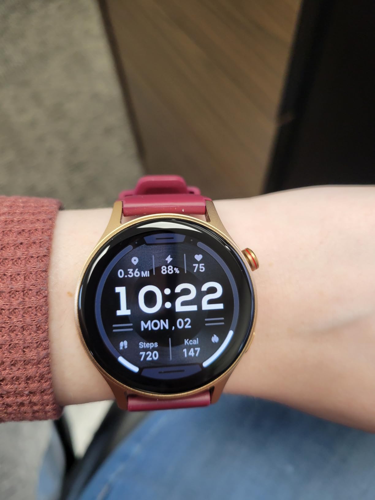 Smart Watch for Men Women, Answer/Make Call, 1.32'' AMOLED Ultra-Clear Screen Fitness Tracker with Heart Rate/Sleep/SpO2 Monitor, Smartwatch for iPhone/Samsung/Android, 110 Sport Mode, 3ATM Waterproof customer photo 2