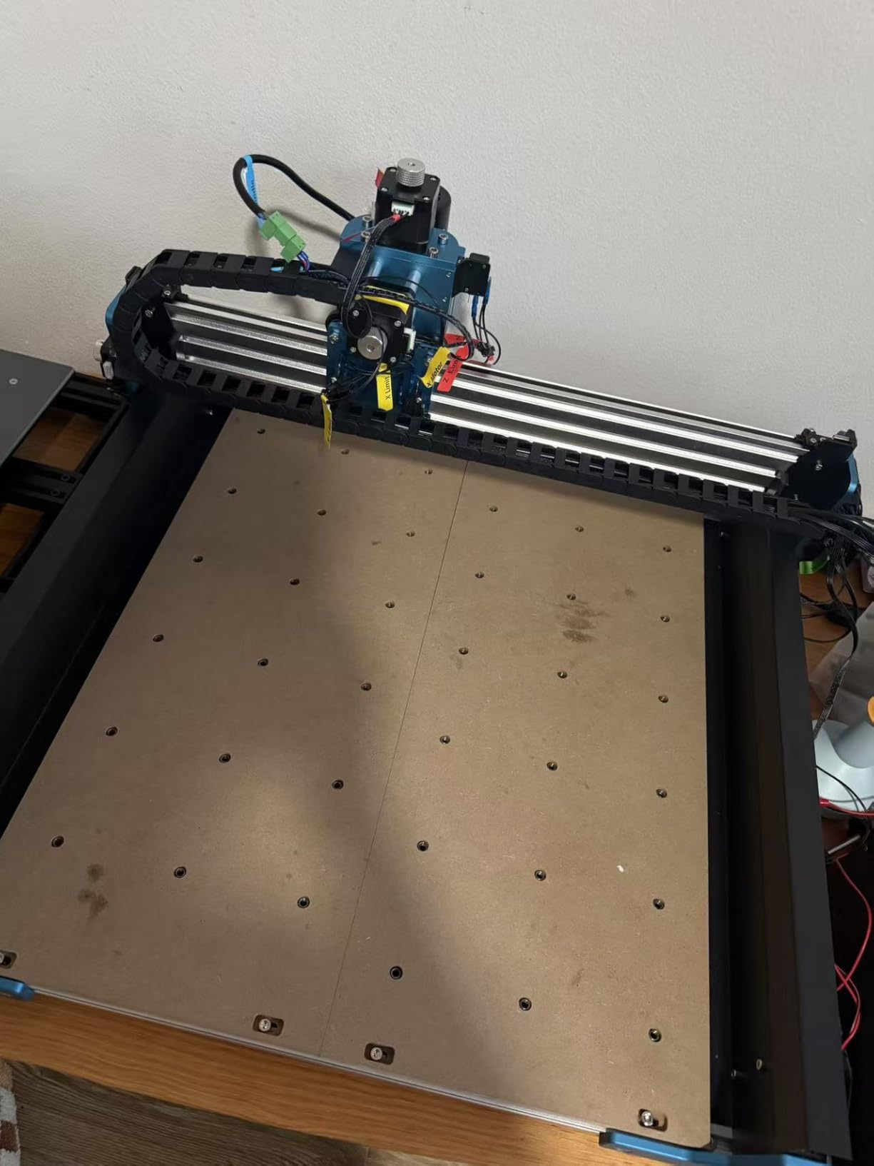 CNC Router Machine, 3-Axis All-Metal with Steel Wheel Engraver Milling Machine, 500W Trimmer & Linear Rail Driven, Acrylic Cutting Milling, GRBL Control customer photo 1