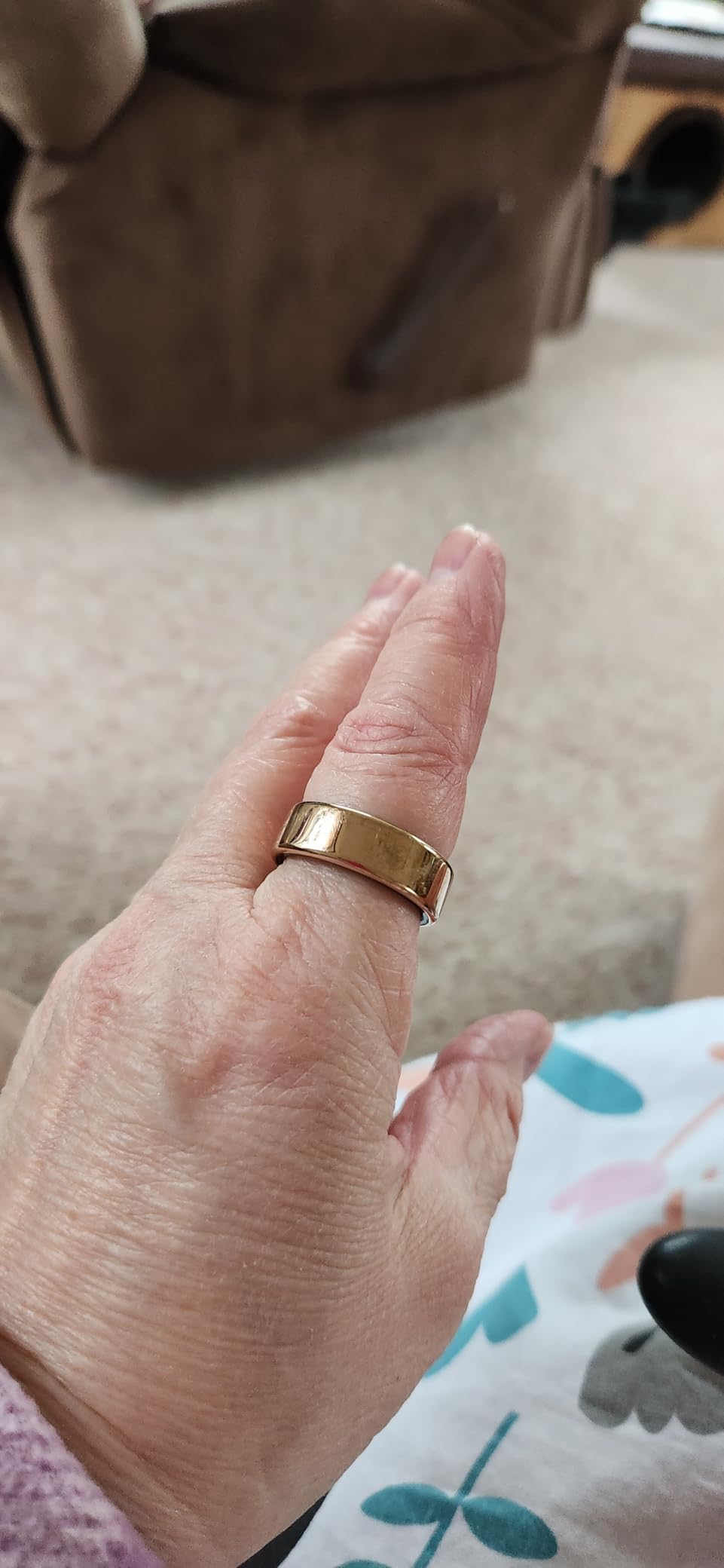 Smart Health Ring for Women Men Fitness Tracker with Heart Rate, Blood Oxygen, Blood Pressure, Sleep Monitoring, Step Counting, IP68 Waterproof for iOS and Android, No APP Fee, Rose Gold 8 customer photo 1