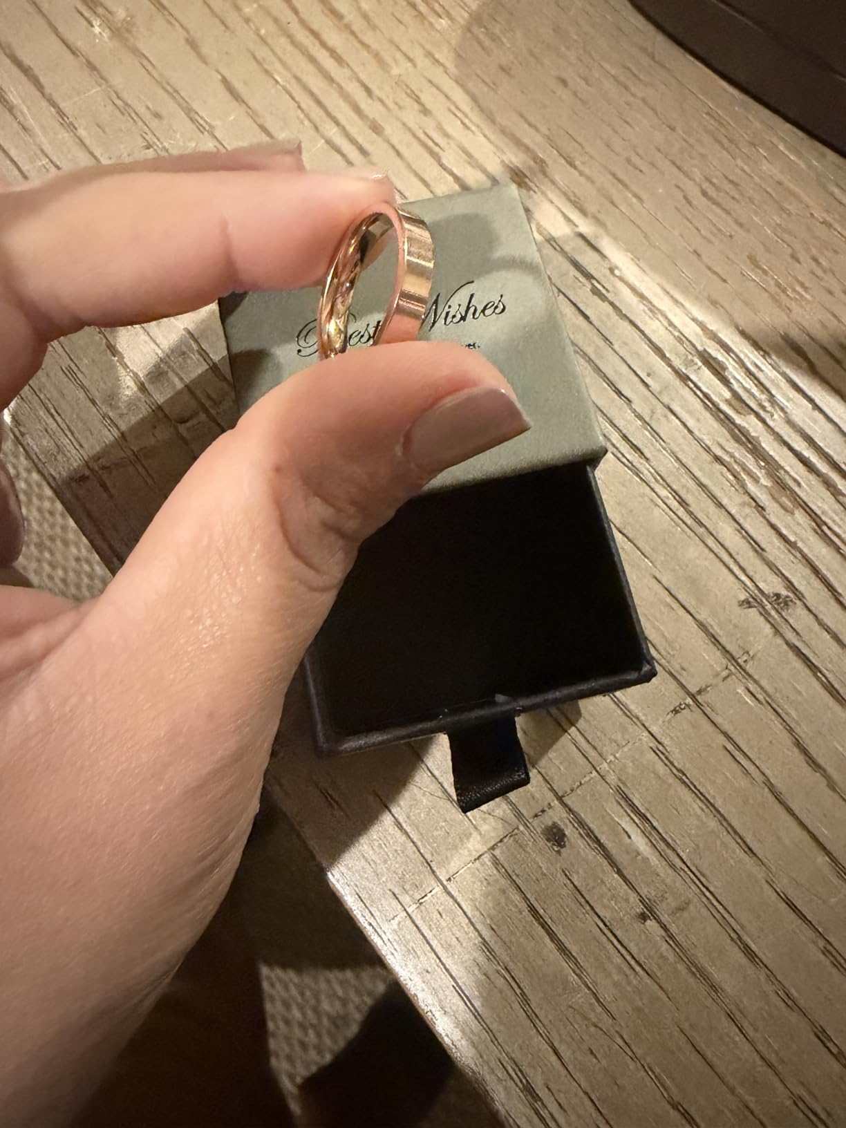 Smart Health Ring for Women Men Fitness Tracker with Heart Rate, Blood Oxygen, Blood Pressure, Sleep Monitoring, Step Counting, IP68 Waterproof for iOS and Android, No APP Fee, Rose Gold 8 customer photo 2