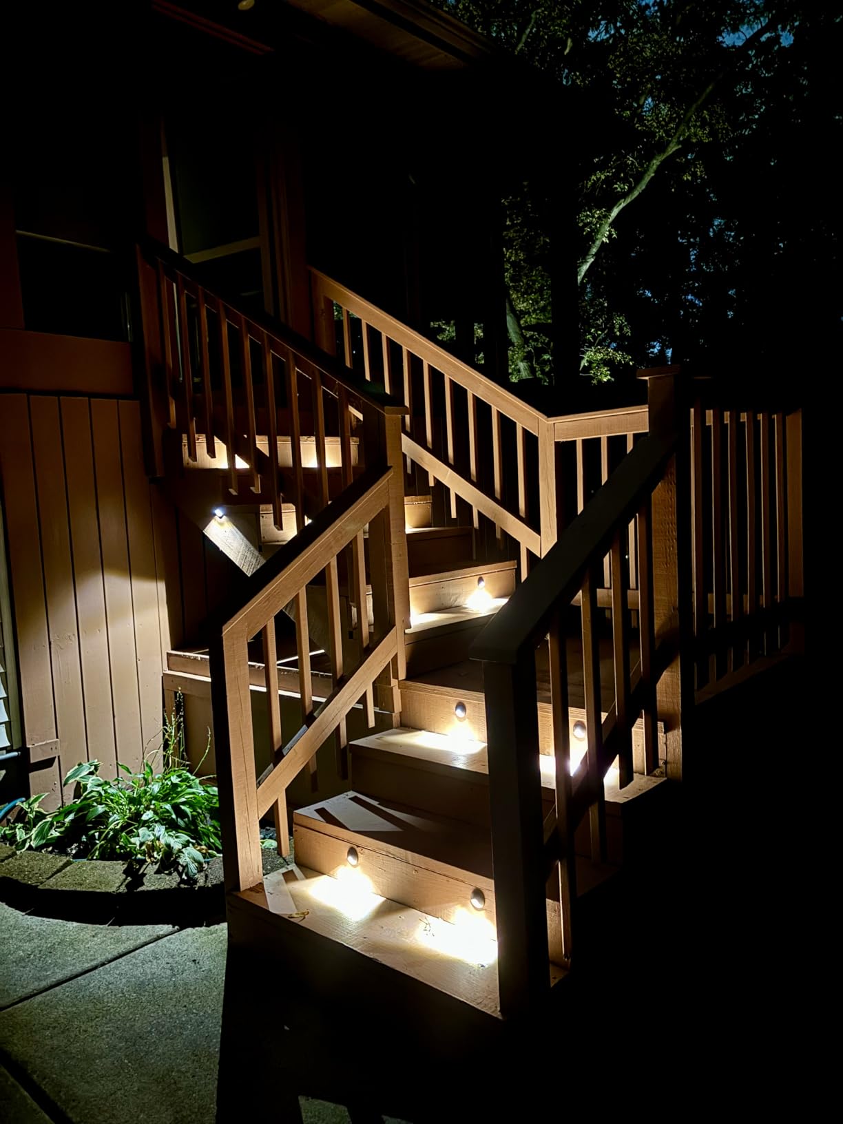 LEONLITE 12-Pack Recessed Low Voltage LED Deck Light Anti-Glare, 12-24V AC/DC Recessed LED Step Riser Light, IP65 Outdoor Step Stair Lights, 3000K Warm White, Aluminum Housing Oil Rubbed Bronze customer photo 1