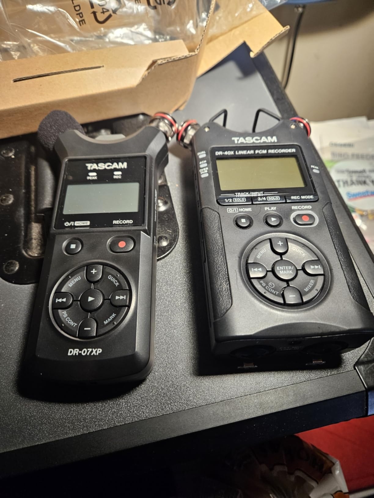 Tascam DR-07XP 32-Bit Float Portable Handheld Field Recorder and USB-C Audio Interface with Adjustable Mics for Digital Stereo Recording of Music, Sound, Voice, Audio for Video and Podcasting customer photo 2