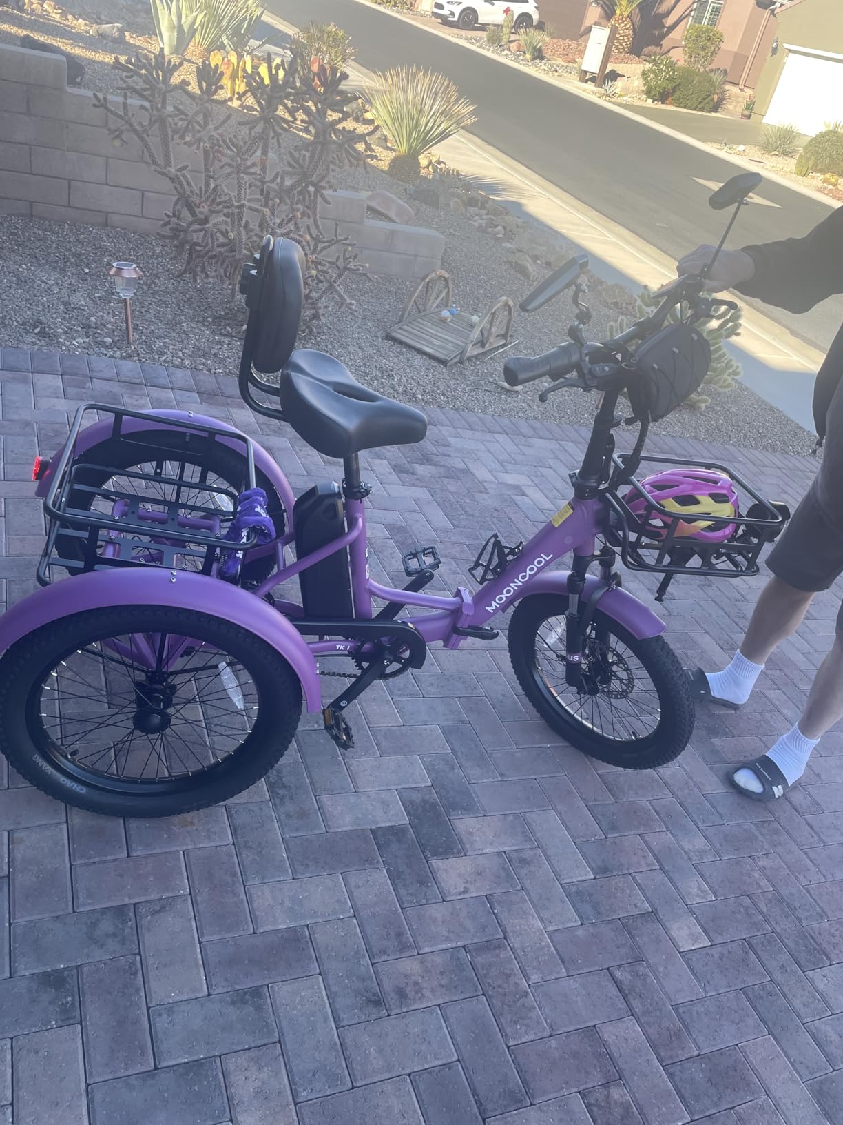 MOONCOOL Electric Trike for Adults, 500W/750W 48V Electric Tricycle for Adults Peak Power 1500W, 20