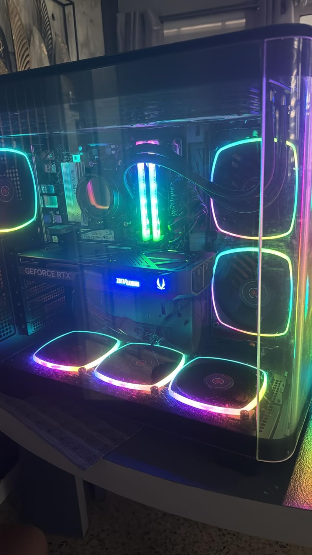 Skytech King 95 Gaming PC Desktop, Ryzen 7 9700X 3.8 GHz (5.5GHz Turbo Boost), NVIDIA RTX 5070 12GB GDDR7, 1TB Gen4 SSD, 32GB DDR5 RAM 6000 RGB, 850W Gold PSU, 360mm ARGB AIO, Wi-Fi, Win 11 Home customer photo 1