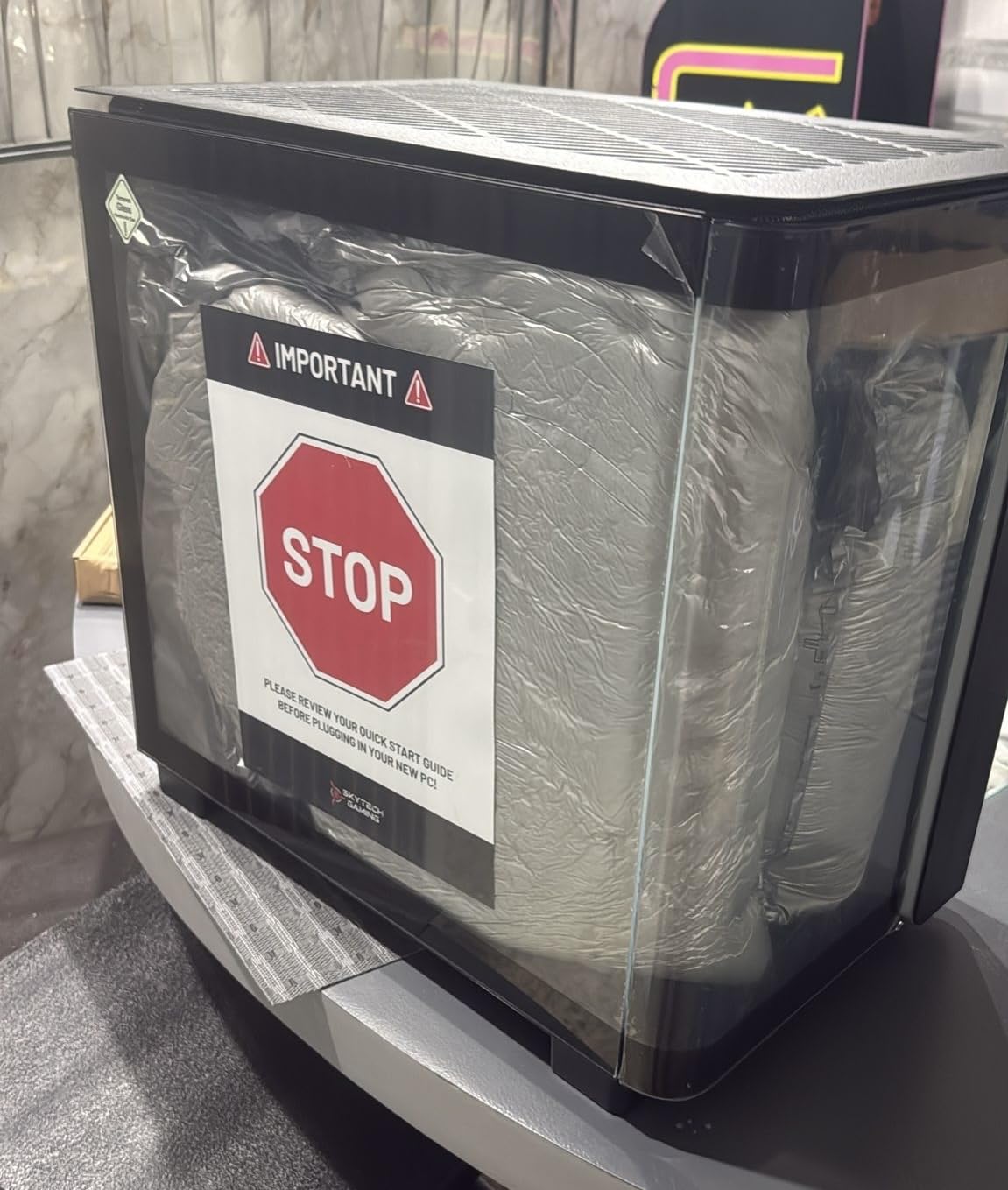 Skytech King 95 Gaming PC Desktop, Ryzen 7 9700X 3.8 GHz (5.5GHz Turbo Boost), NVIDIA RTX 5070 12GB GDDR7, 1TB Gen4 SSD, 32GB DDR5 RAM 6000 RGB, 850W Gold PSU, 360mm ARGB AIO, Wi-Fi, Win 11 Home customer photo 2